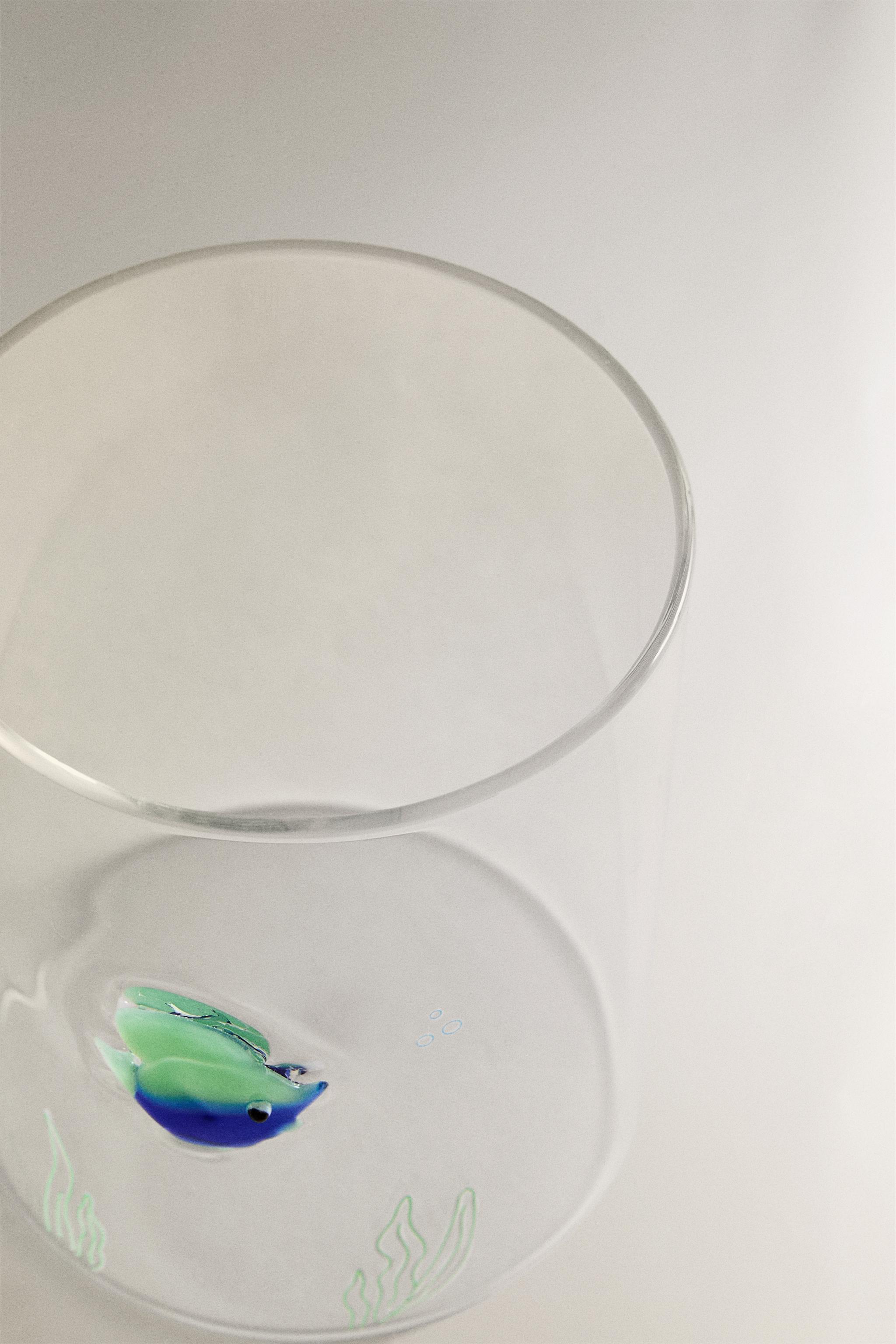 BOROSILICATE GLASS FISH TUMBLER