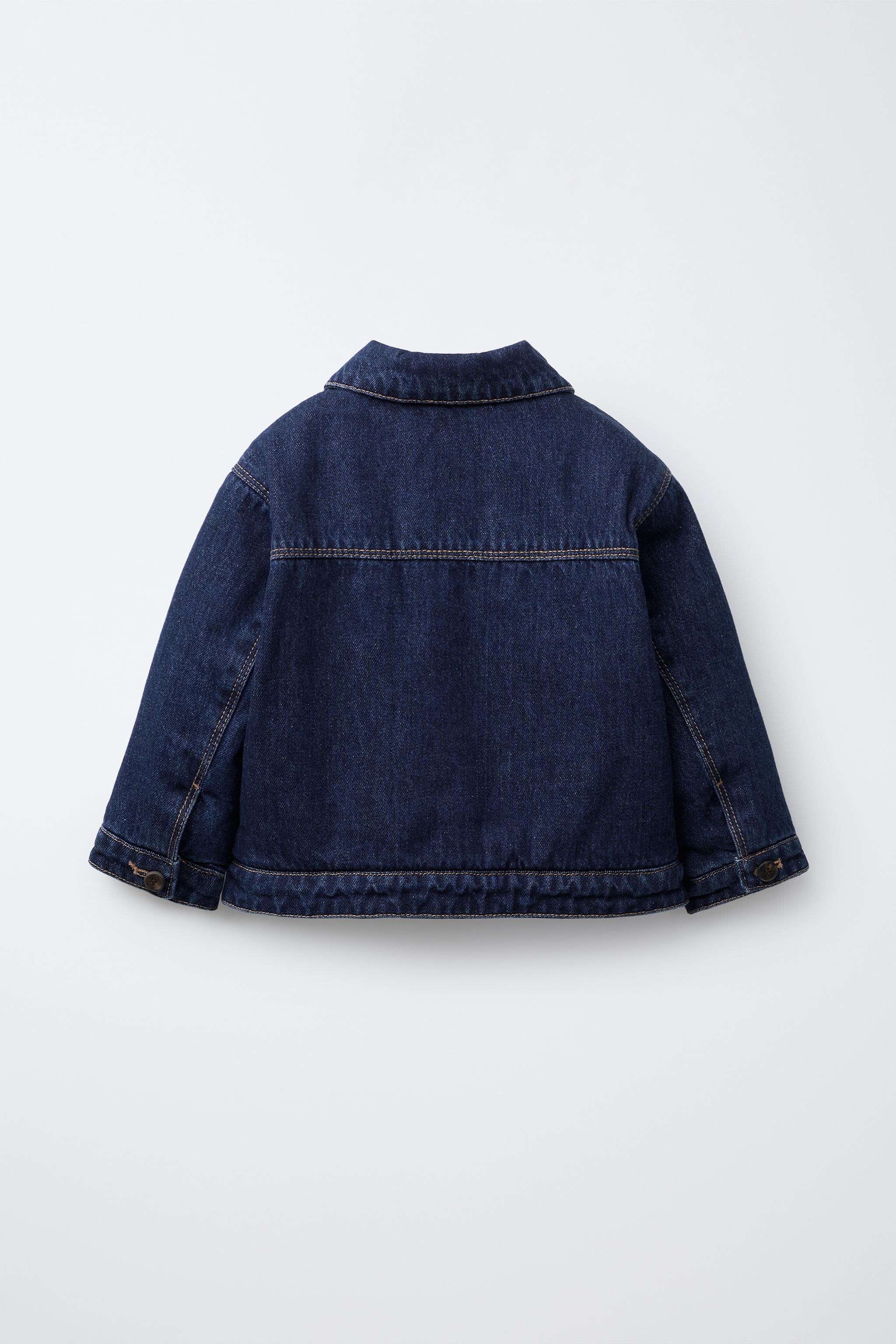 EMBROIDERED FLORAL FLEECE DENIM JACKET