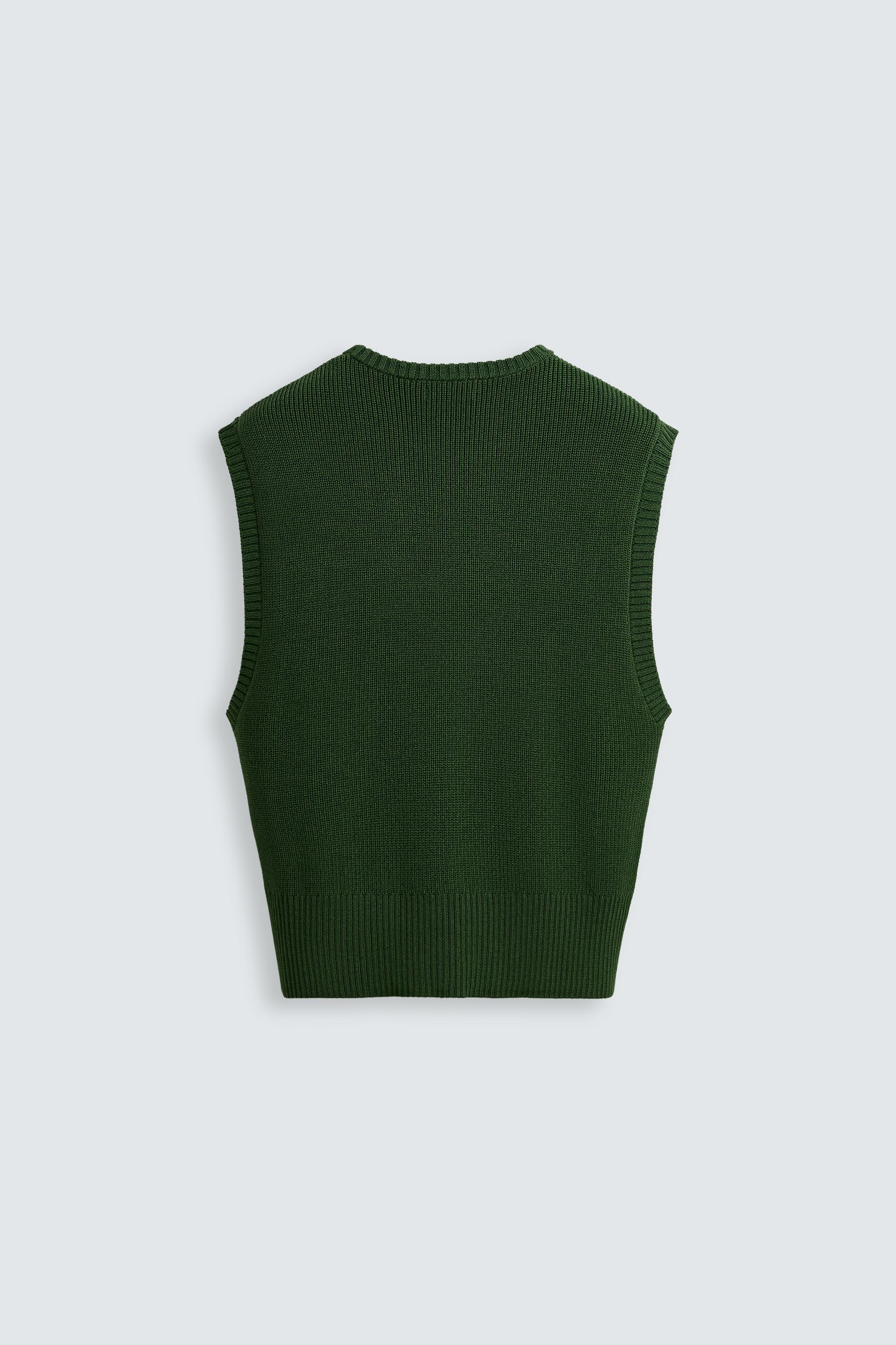 VISCOSE BLEND KNIT VEST
