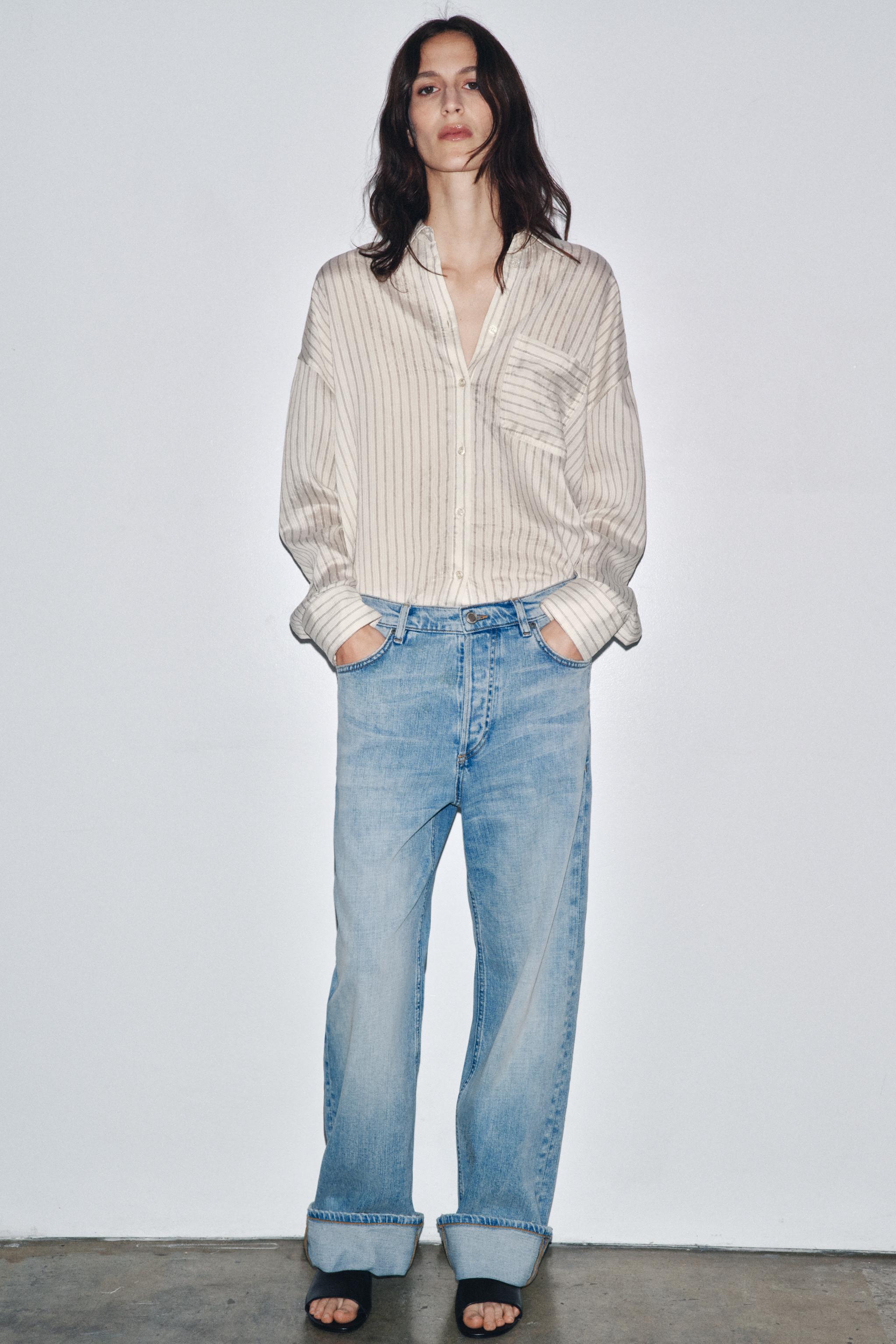 ZW COLLECTION LOW-RISE BAGGY JEANS