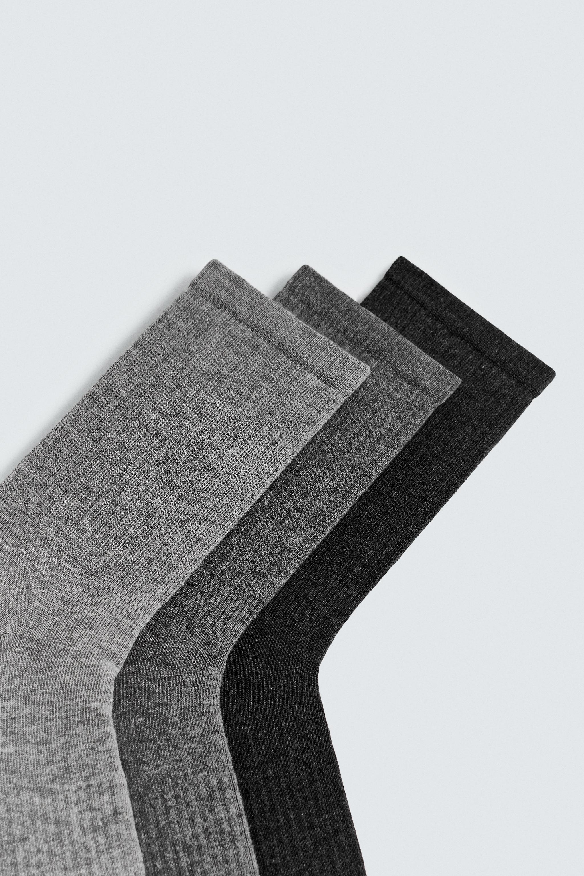 3-PACK RIB SOCKS
