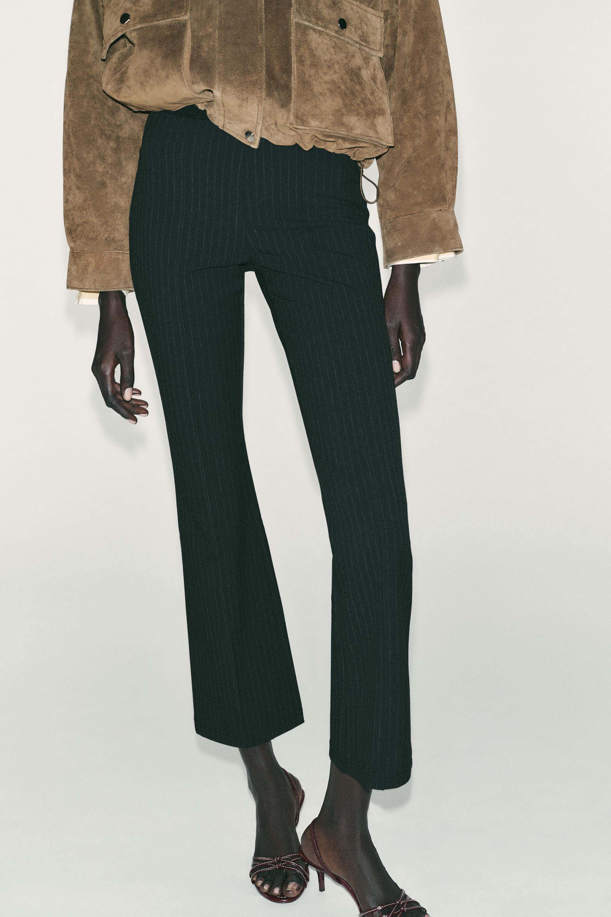 STRIPED MINI FLARE LEGGINGS