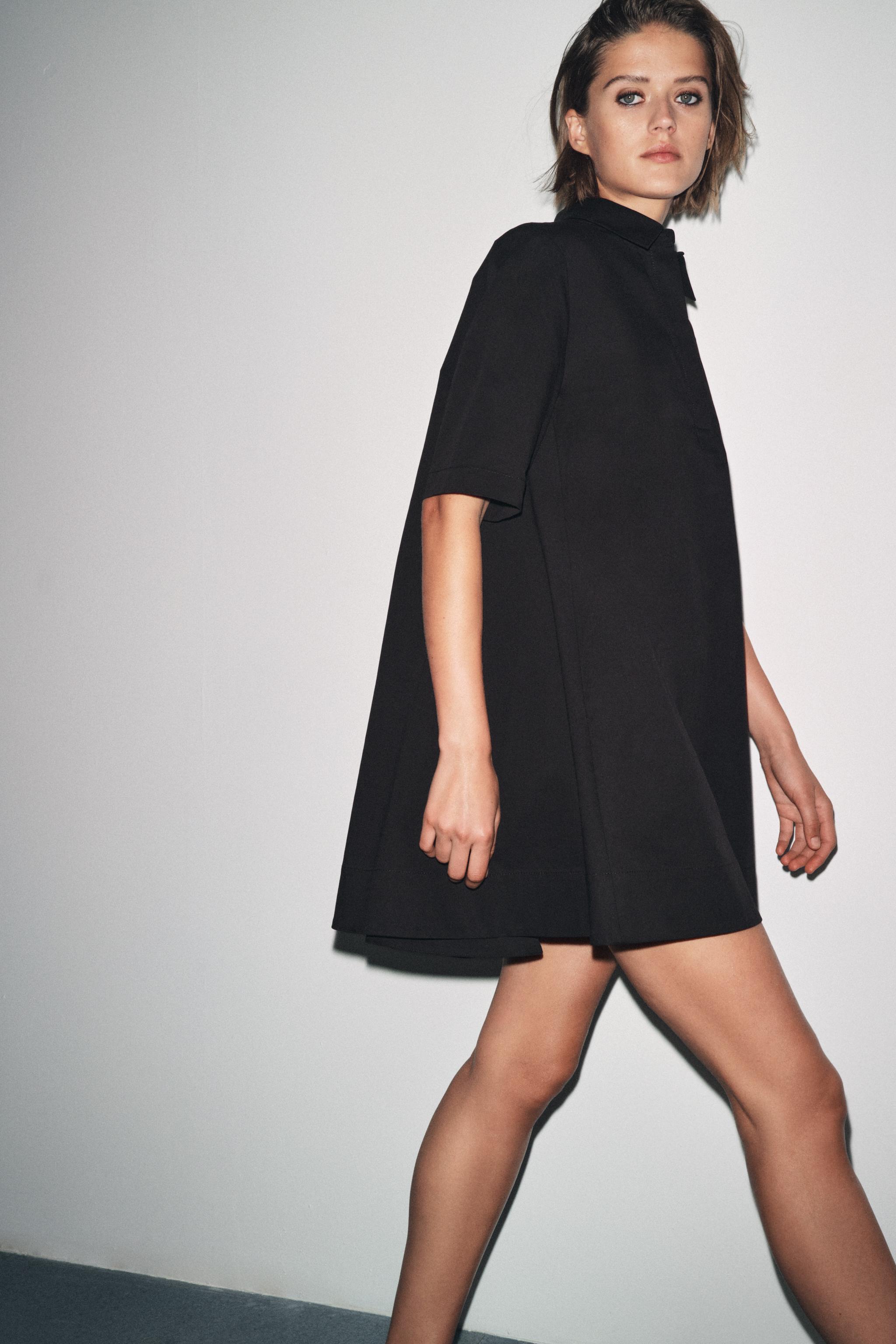 ZW COLLECTION POPLIN SHORT DRESS