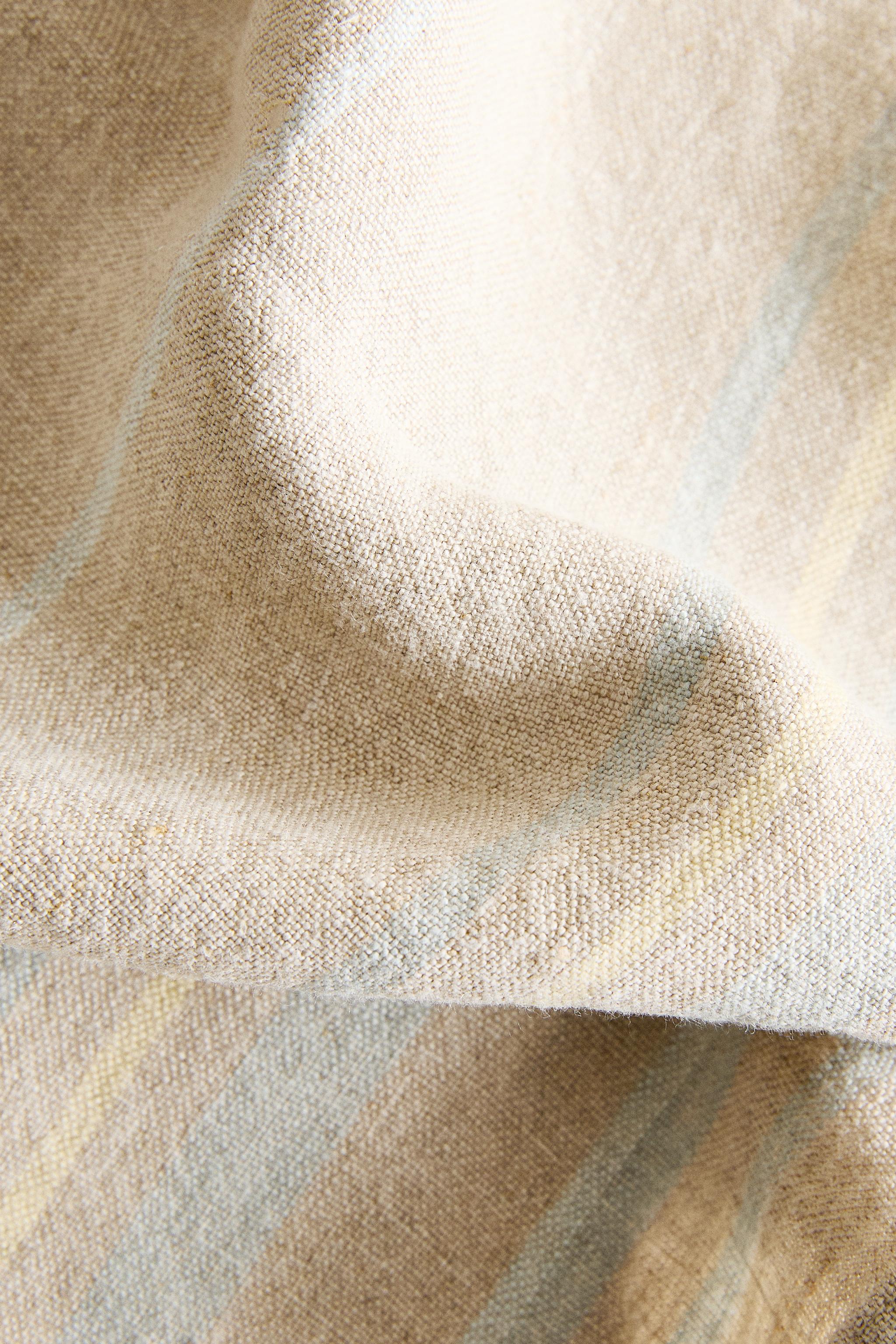 STRIPED LINEN BATH TOWEL