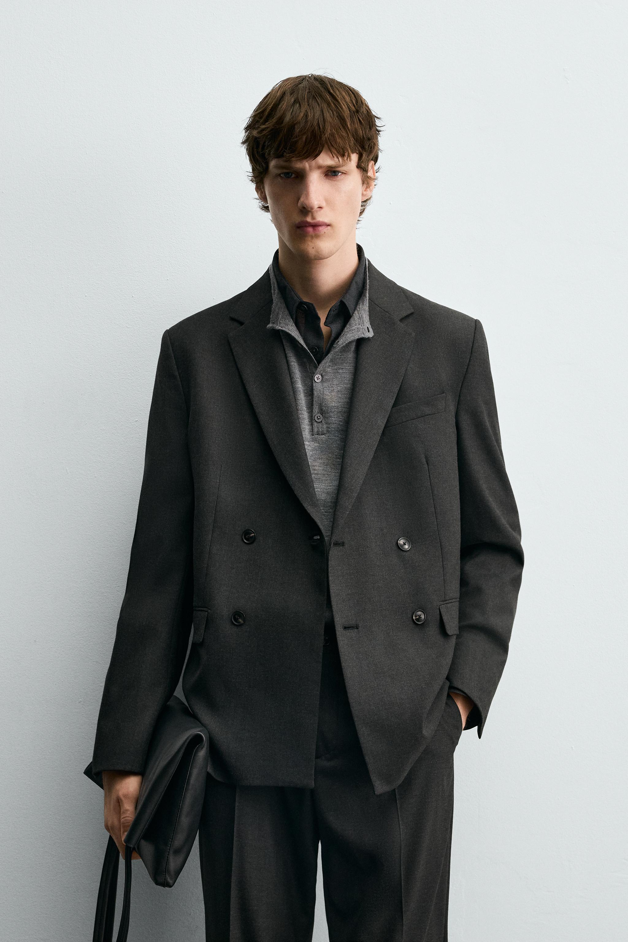 DOUBLE BREASTED SUIT BLAZER