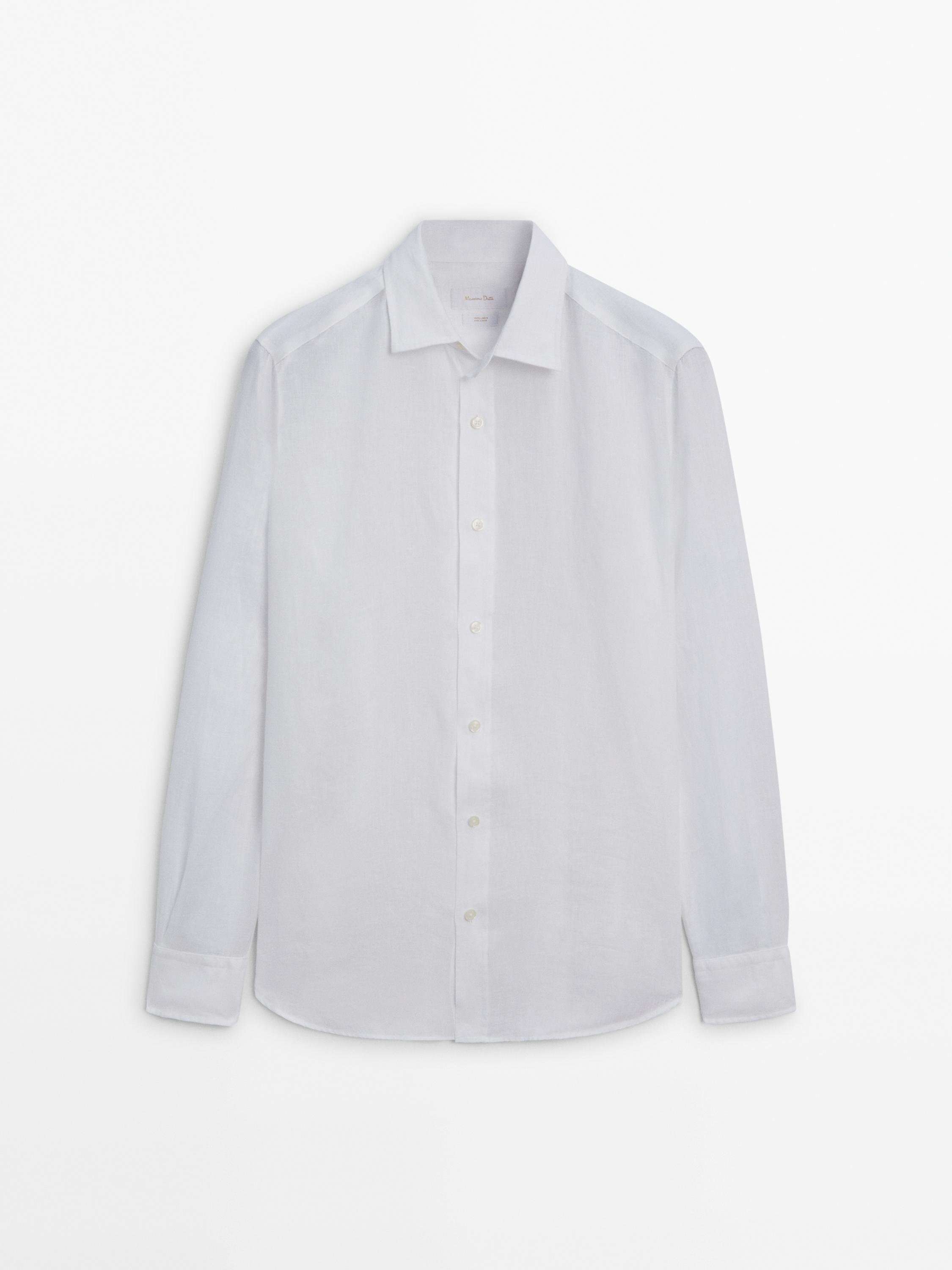 100% linen regular fit shirt