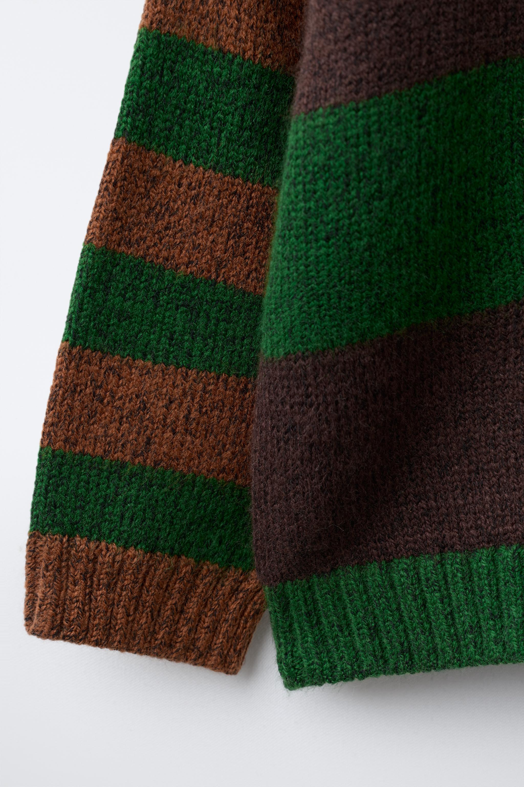 STRIPED KNIT POLO SHIRT