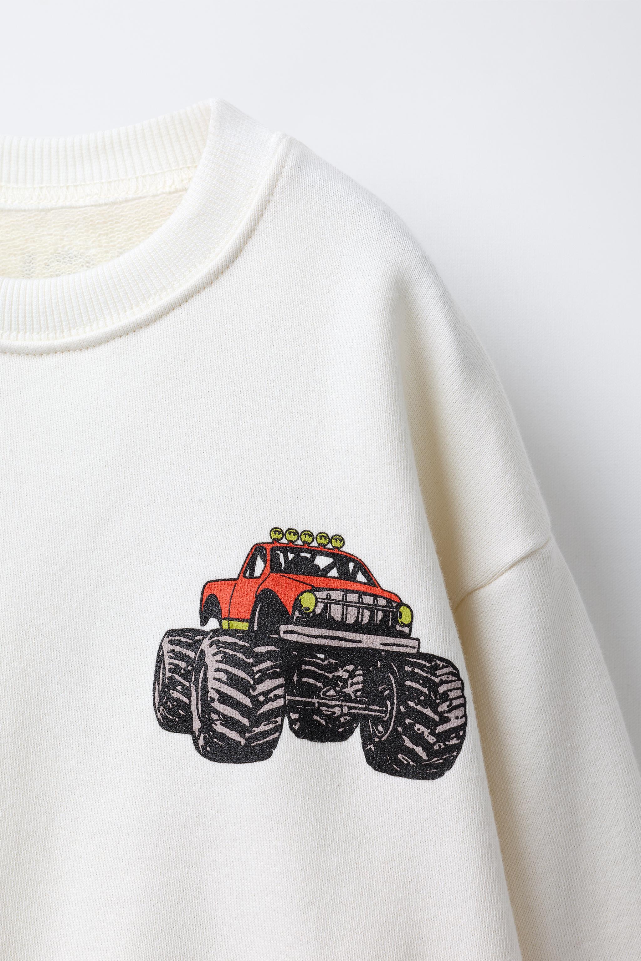 CAR PRINT SWEATSHIRT