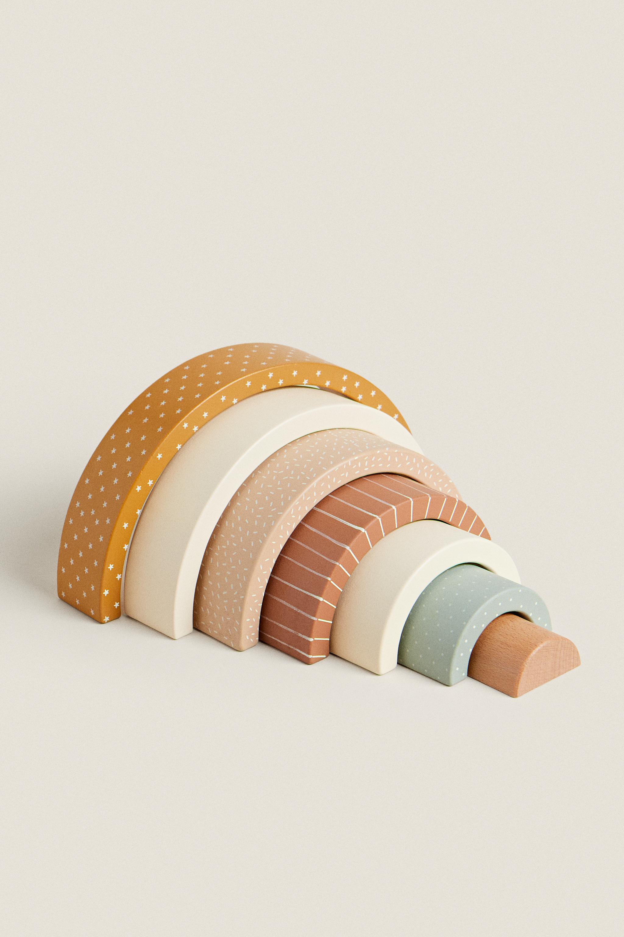 CHILDREN'S TOY RAINBOW BLOCKS