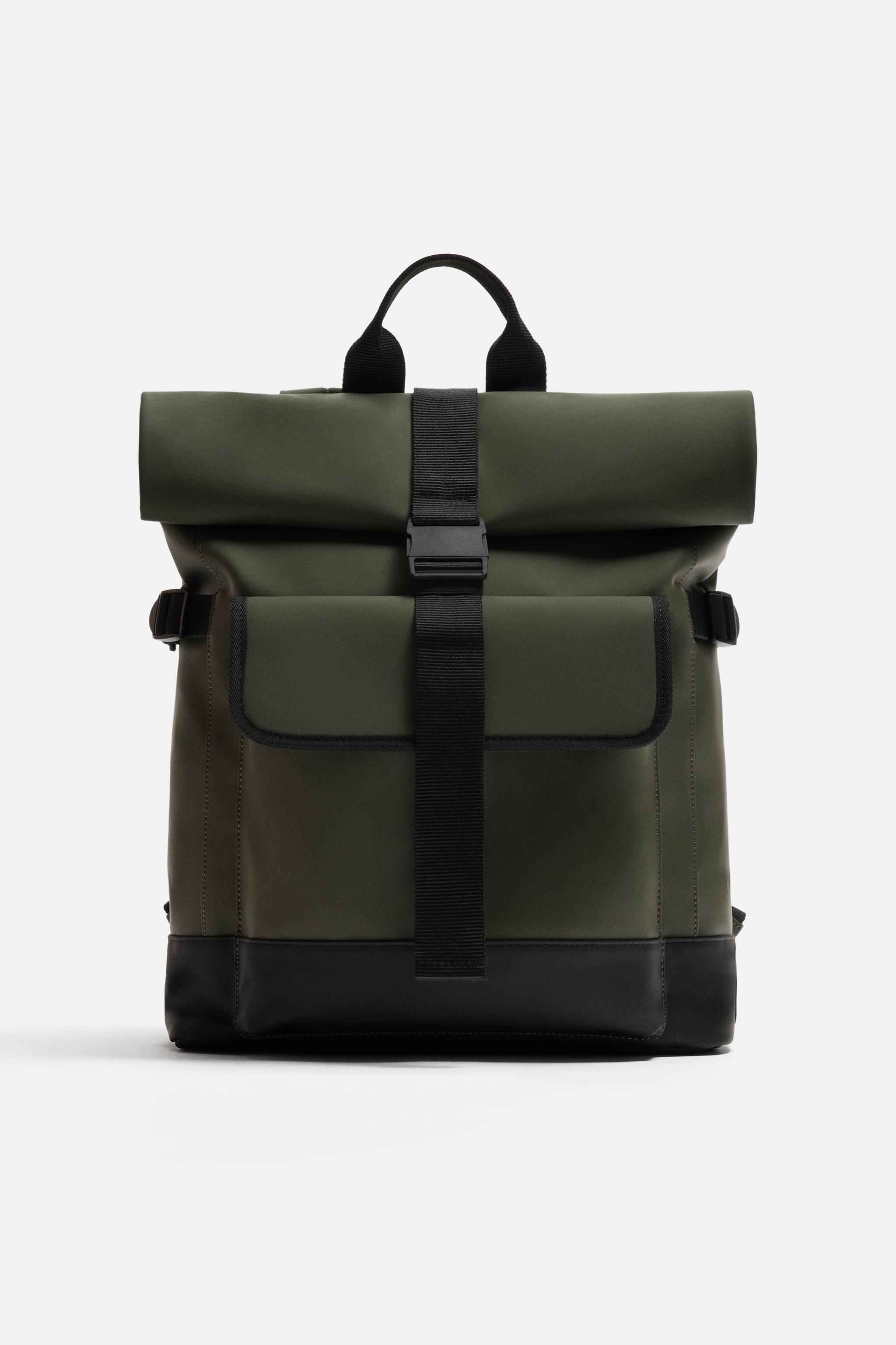 RUBBERIZED FLAP BACKPACK