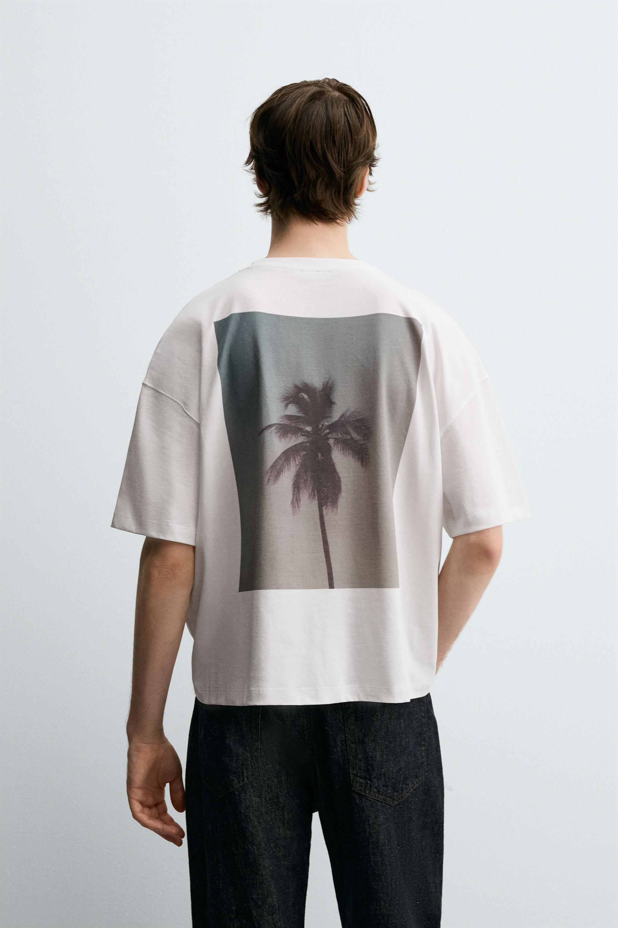 PALM TREE PRINT T-SHIRT