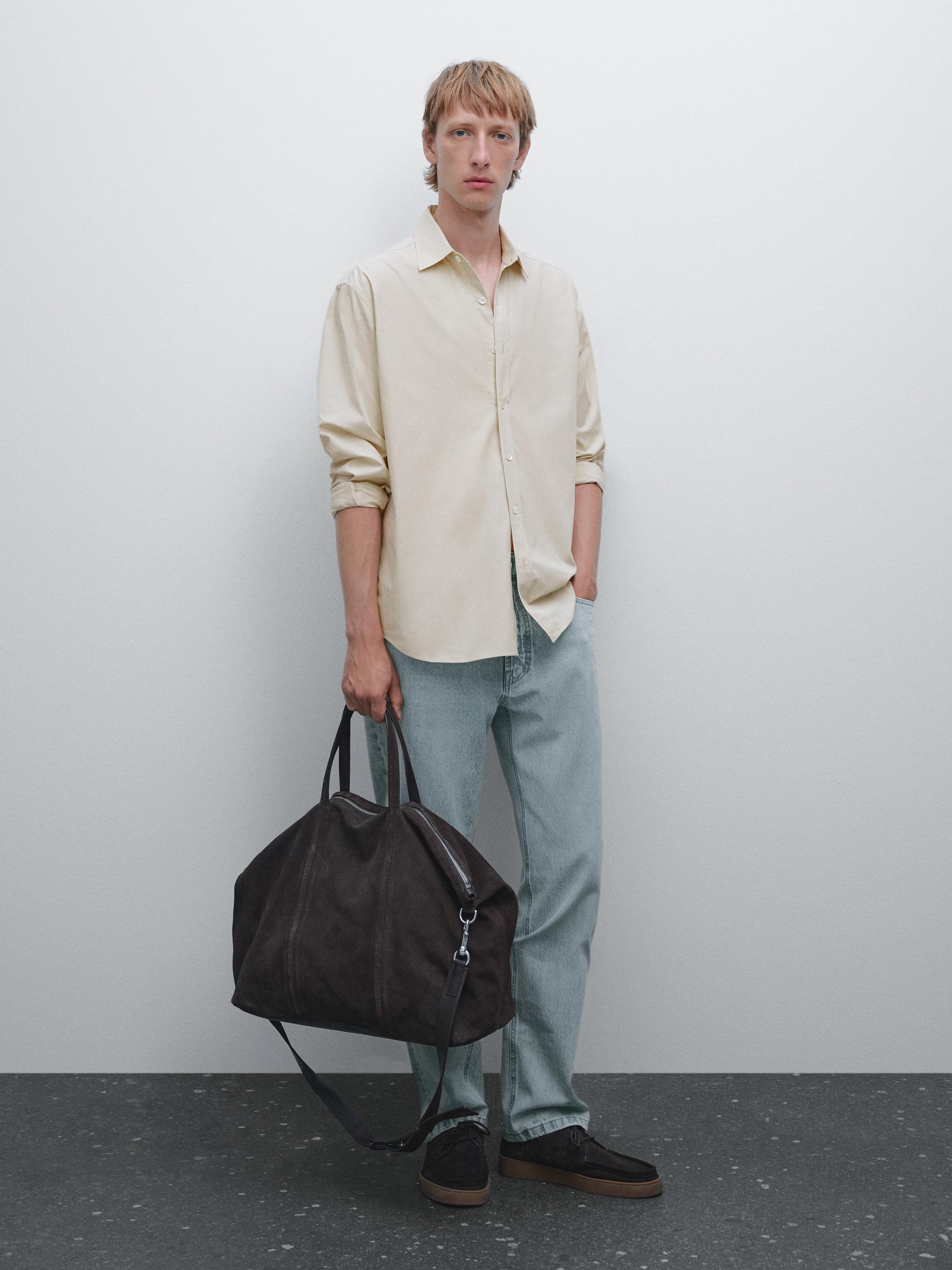 Regular-fit 100% cotton shirt