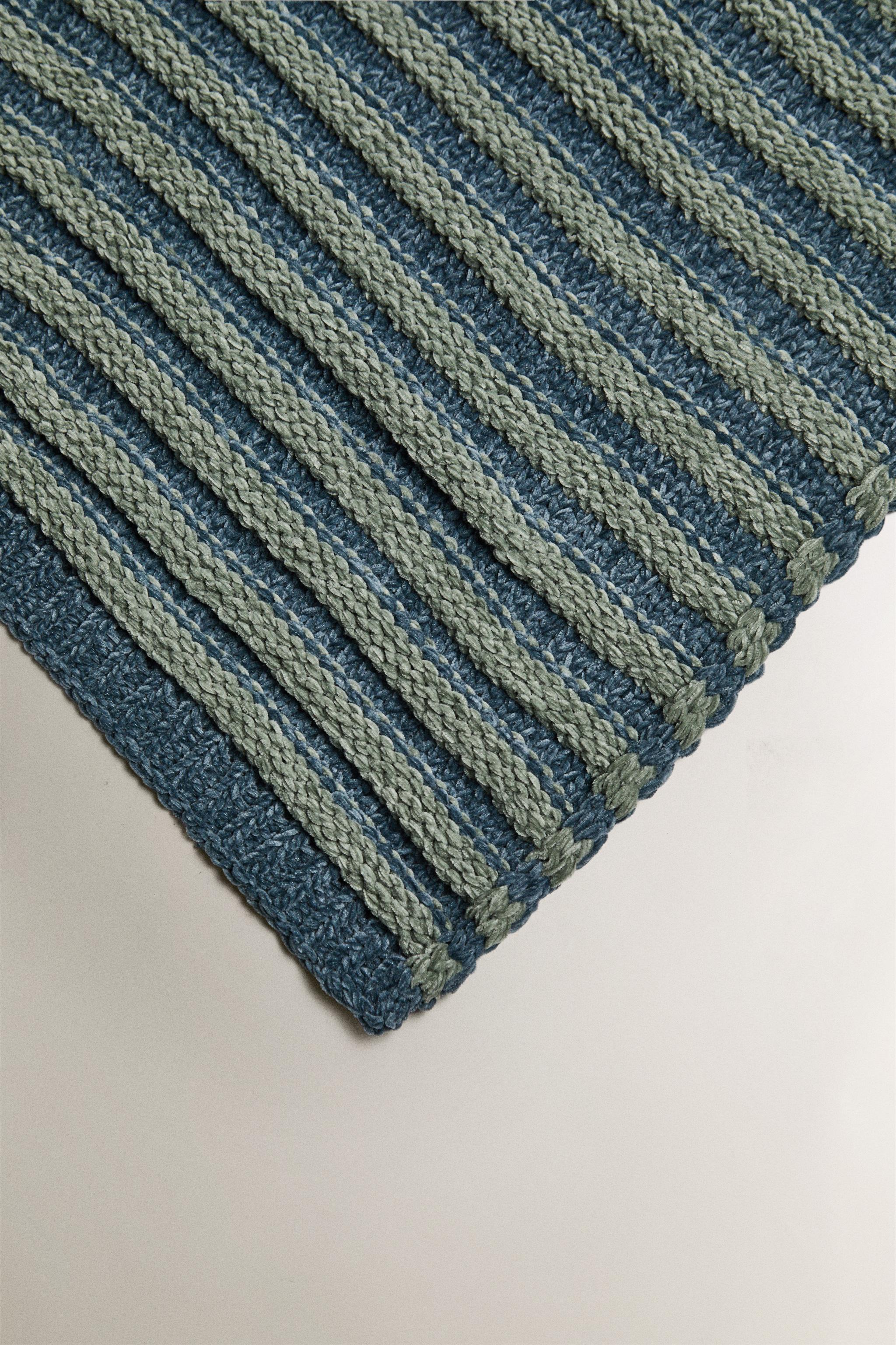 CHILDREN'S STRIPED CHENILLE BLANKET