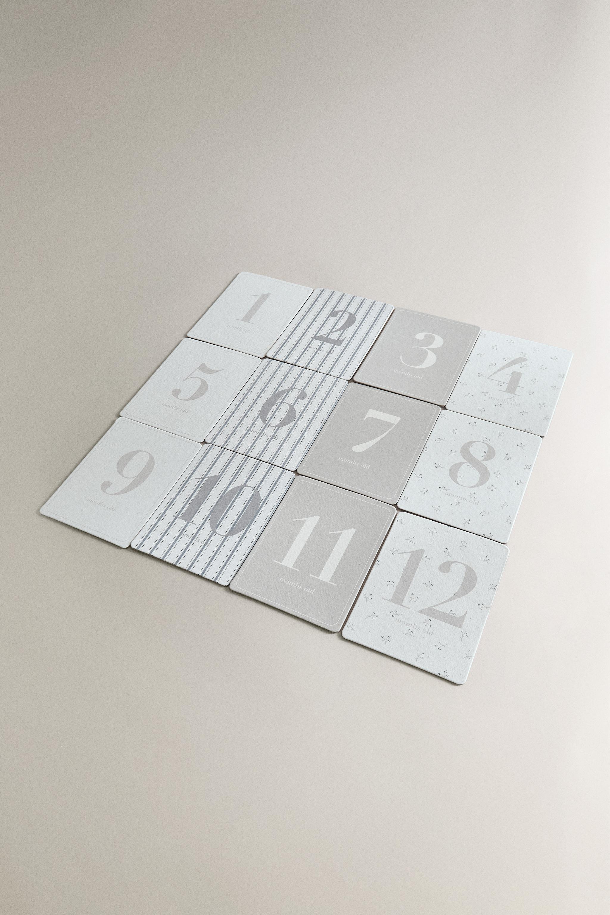 ELEPHANT BABY MONTH CARDS