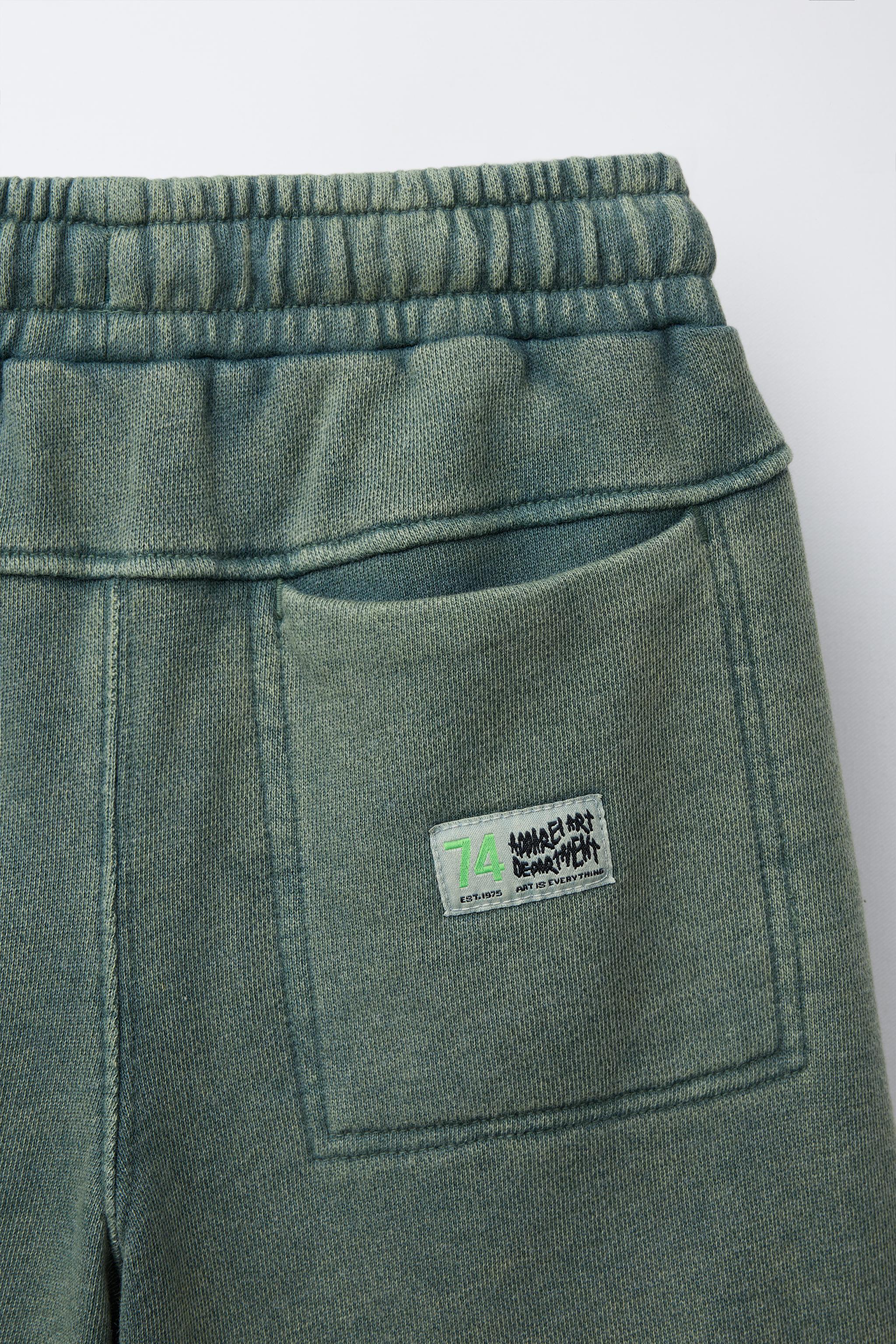 STRAIGHT WASHED EFFECT SHORTS