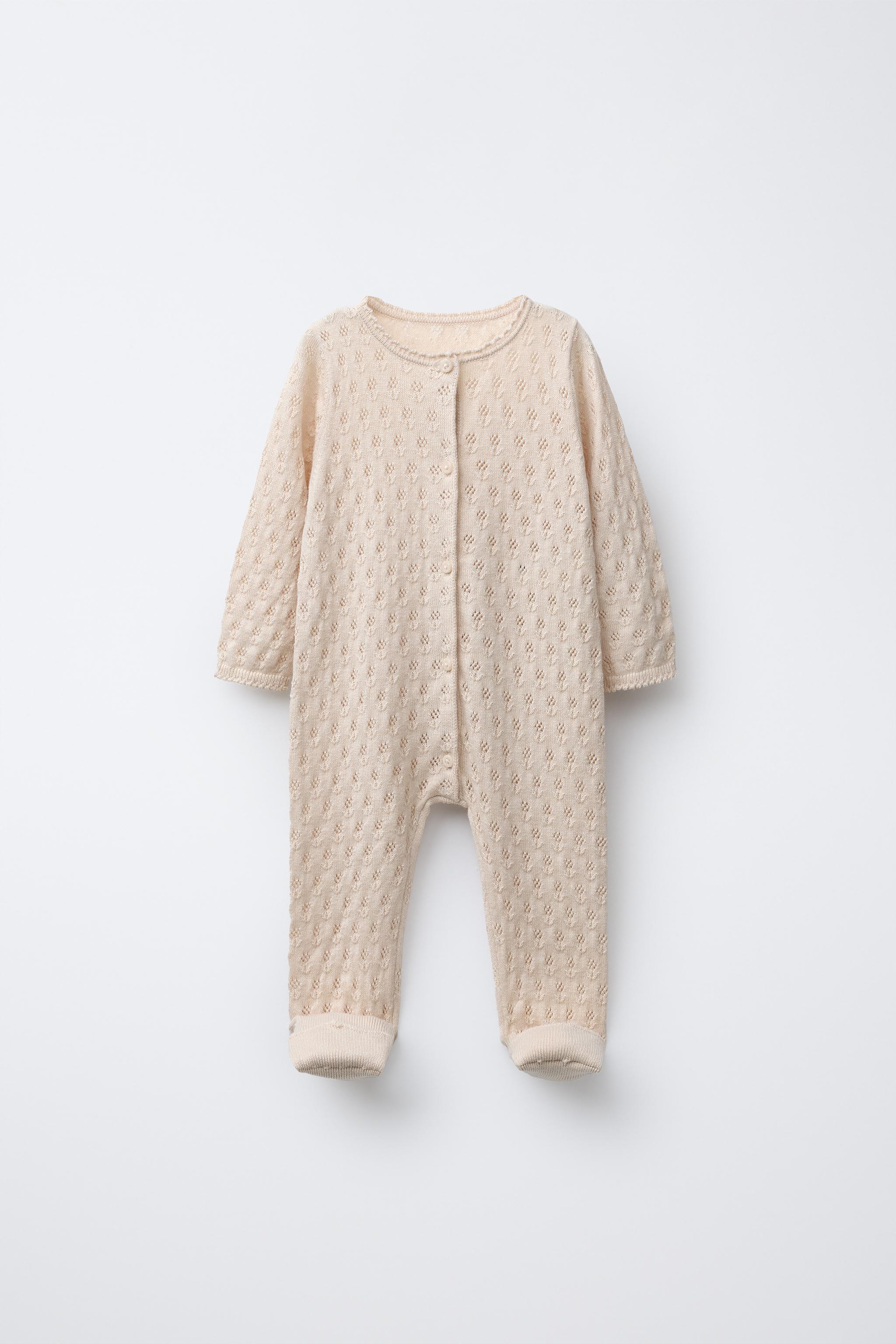 CONVERTIBLE COTTON, SILK AND CASHMERE TEXTURED KNIT JUMPSUIT WITH FOOT