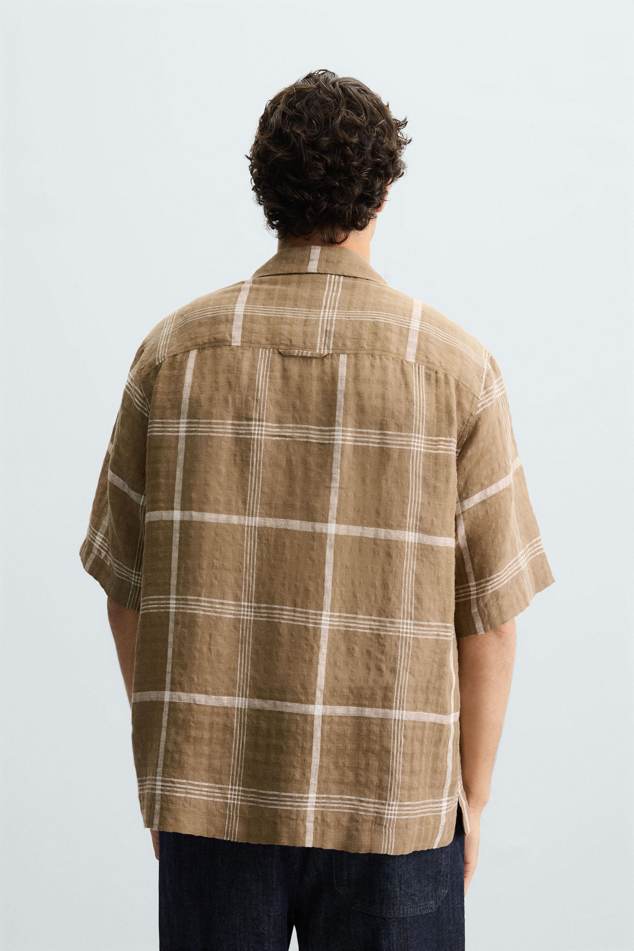 PLAID LINEN - COTTON SHIRT