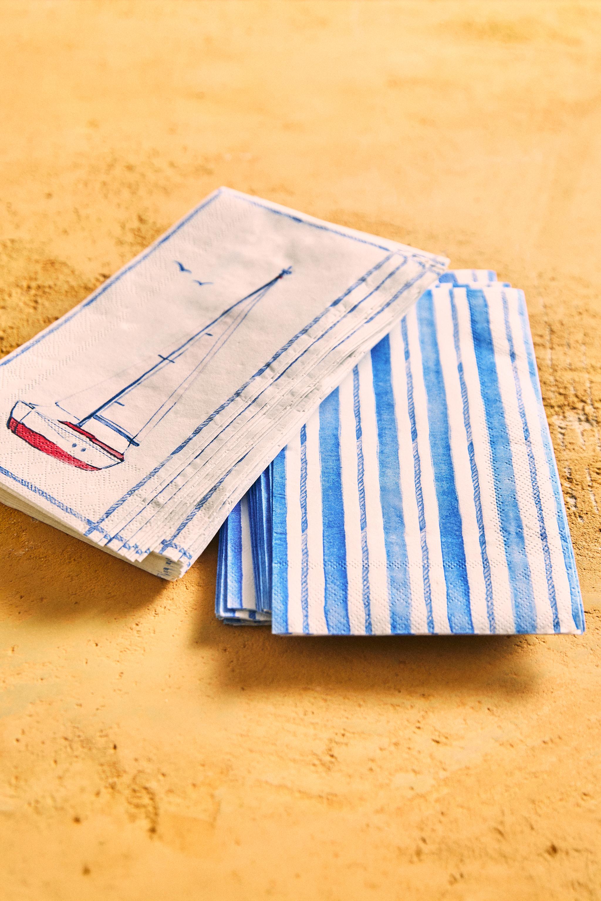 SET OF BOAT PAPER NAPKINS (SET OF 30)