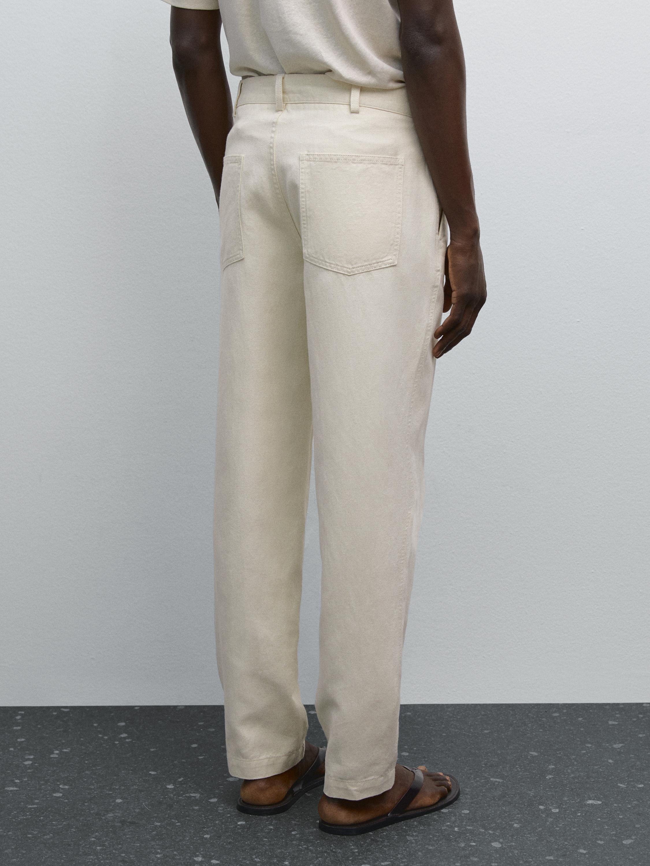 Tapered fit trousers