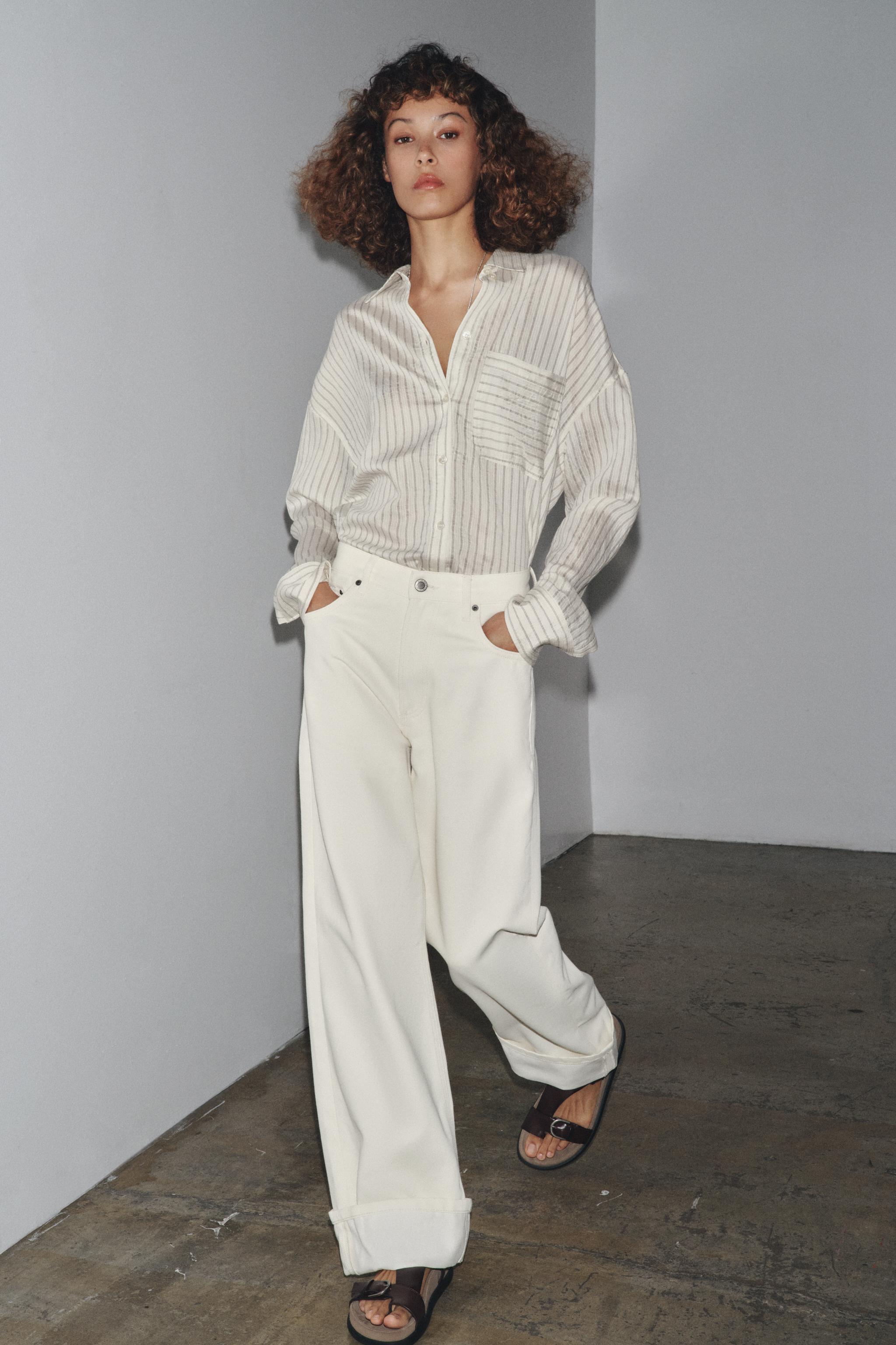 ZW COLLECTION LOW-RISE BAGGY JEANS