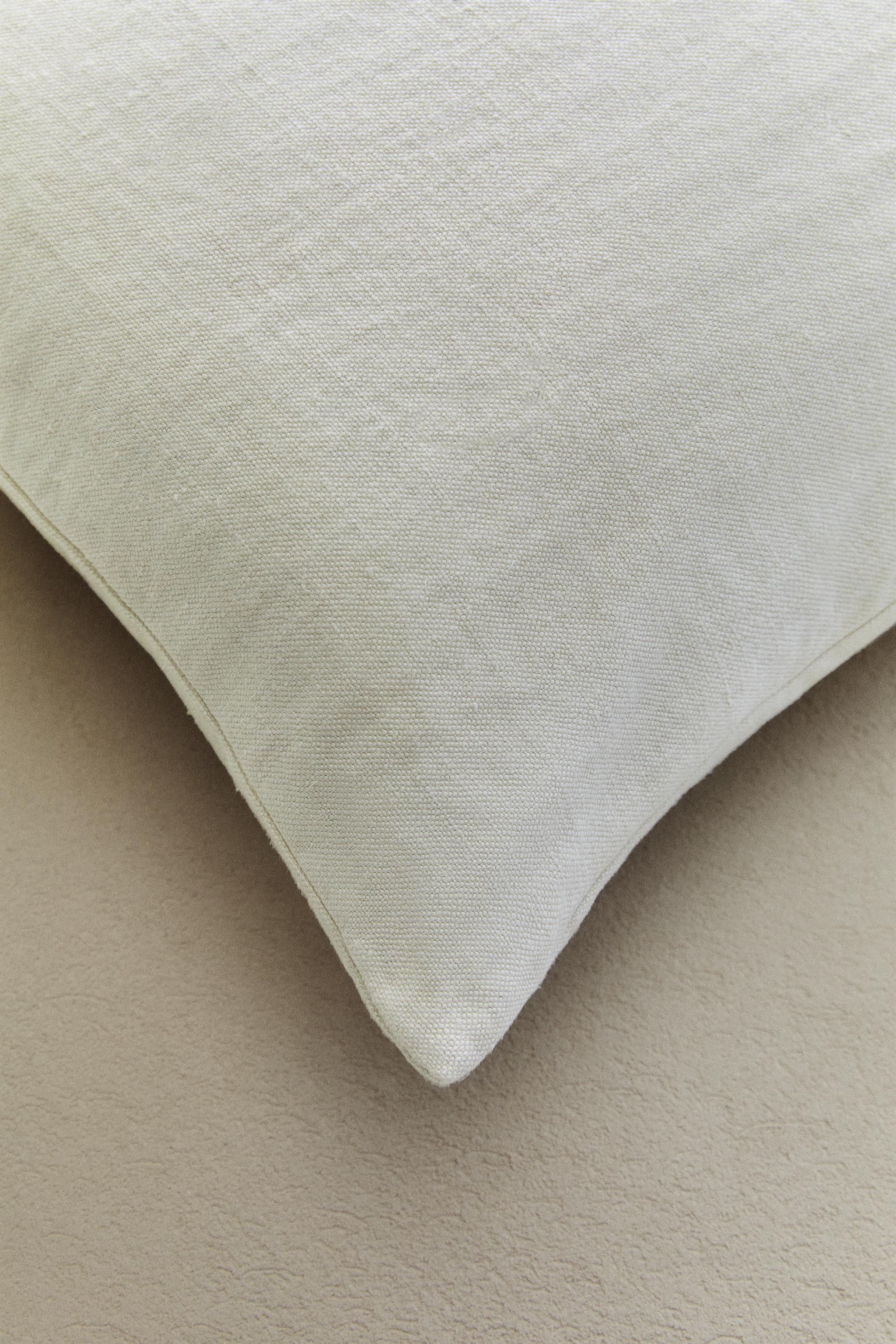 WASHED LINEN THROW PILLOW COVER