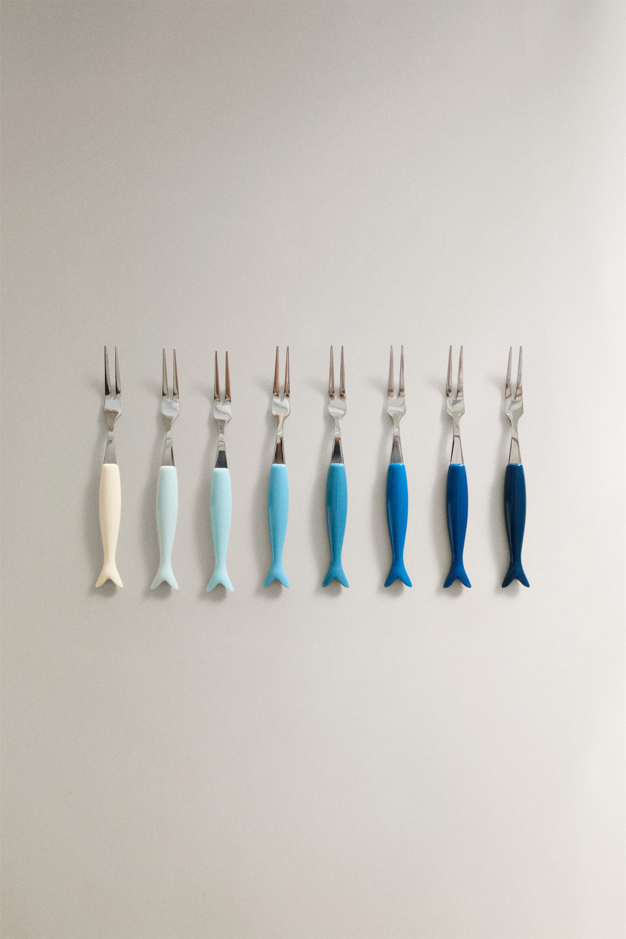 SET OF FISH APPETIZER FORKS (SET OF 8)