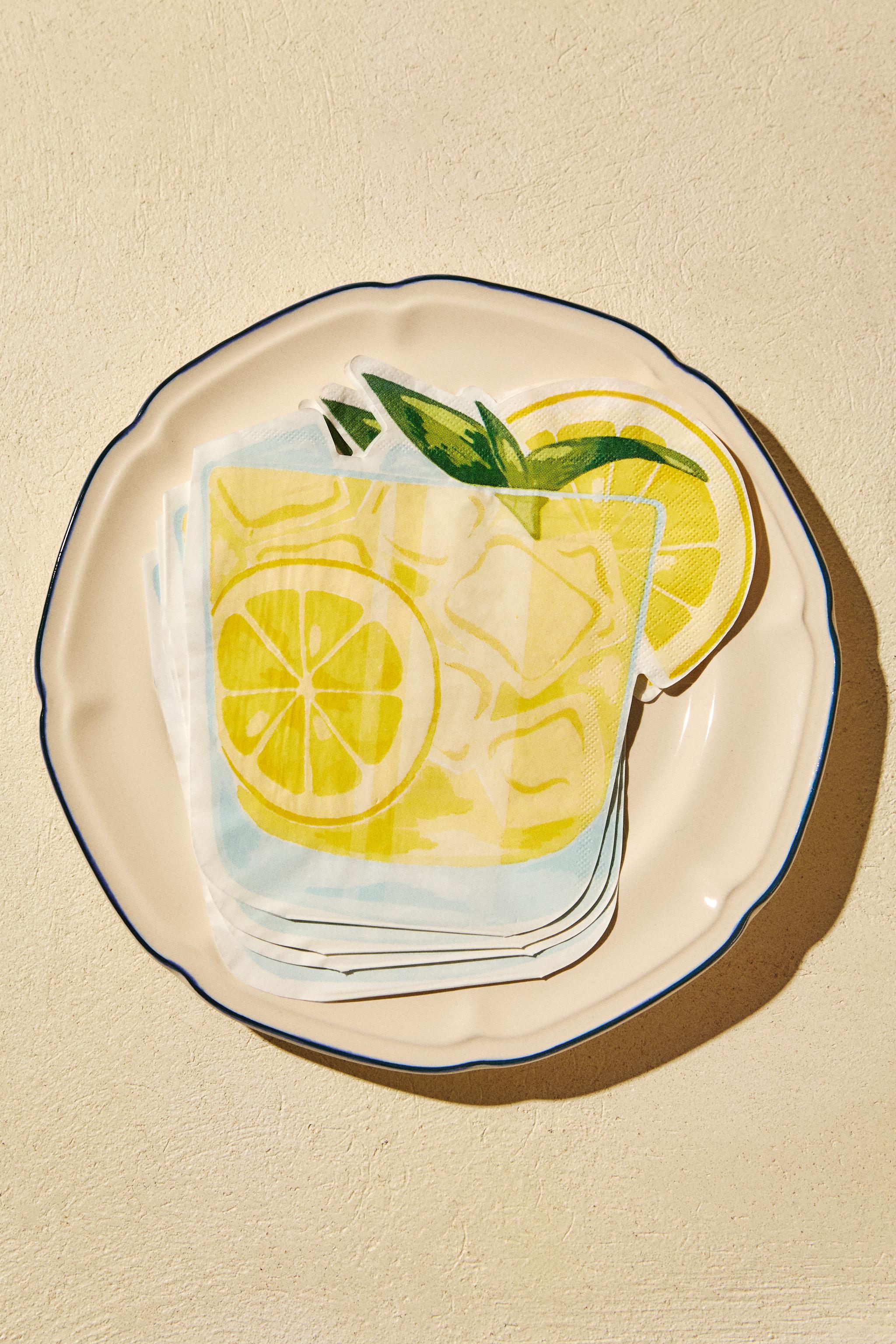 SET OF LEMONADE PAPER NAPKINS (SET OF 20)