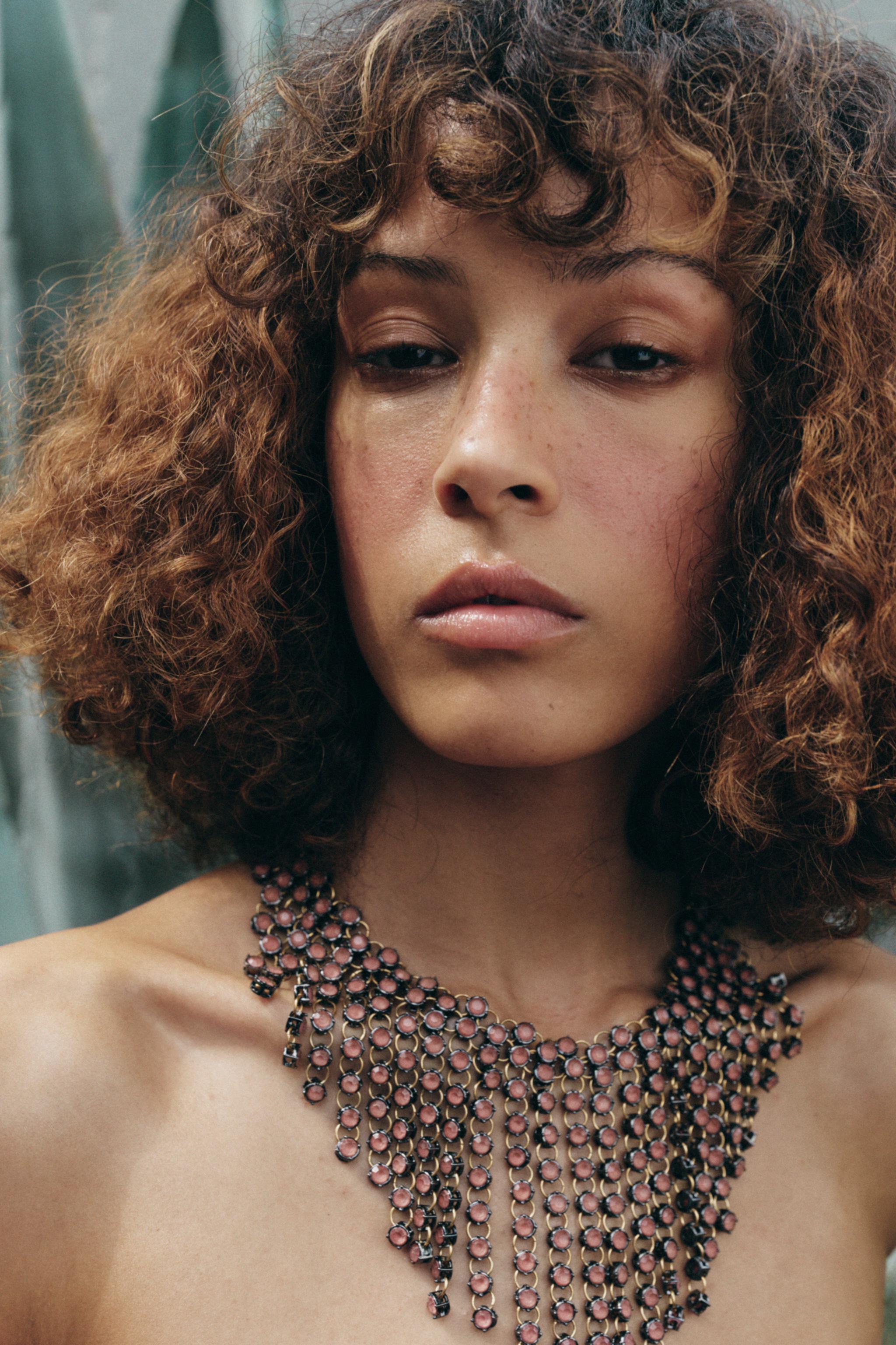 JEWELED WATERFALL NECKLACE