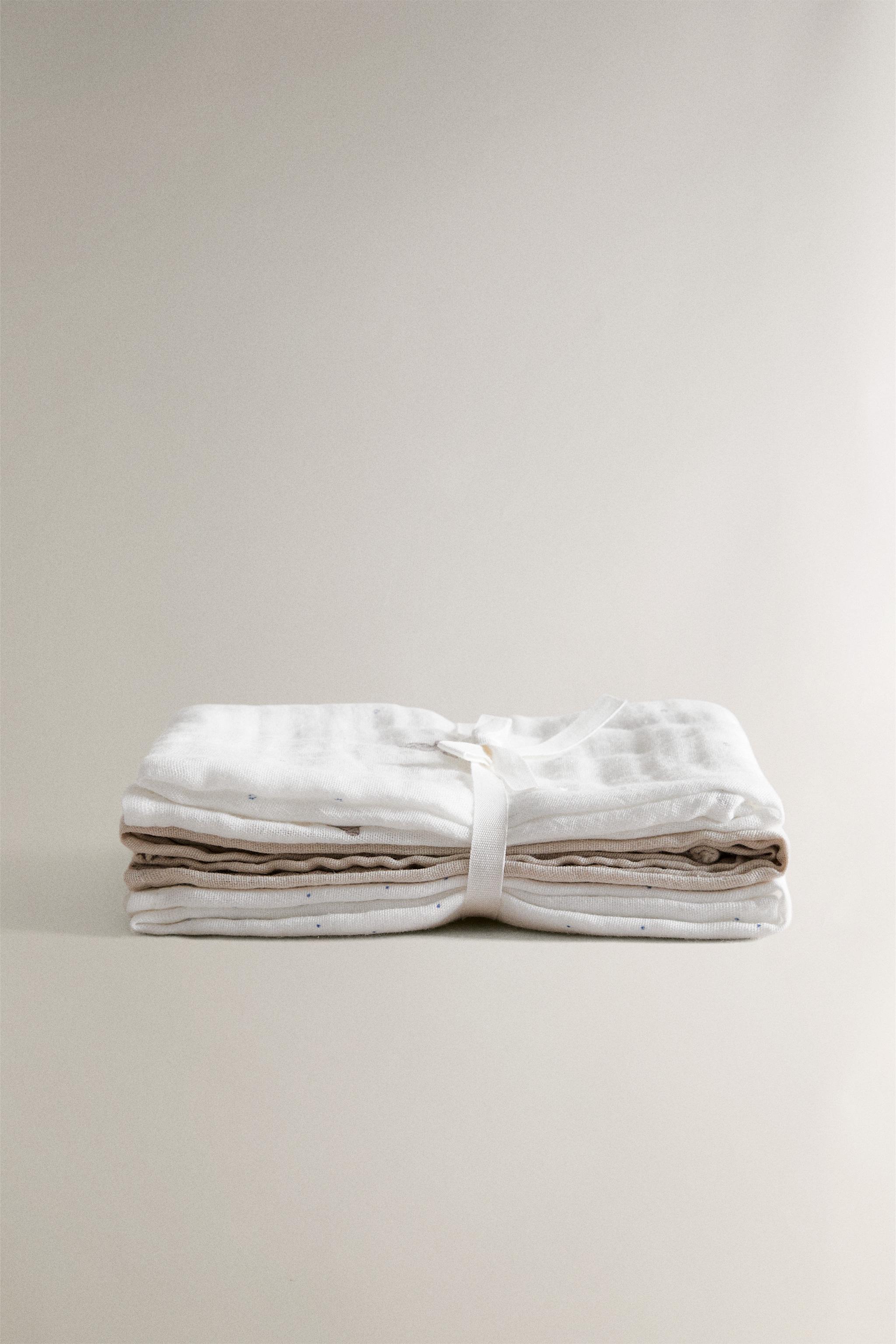 SET OF CHILDREN'S ELEPHANT MUSLIN CLOTHS (SET OF 3)