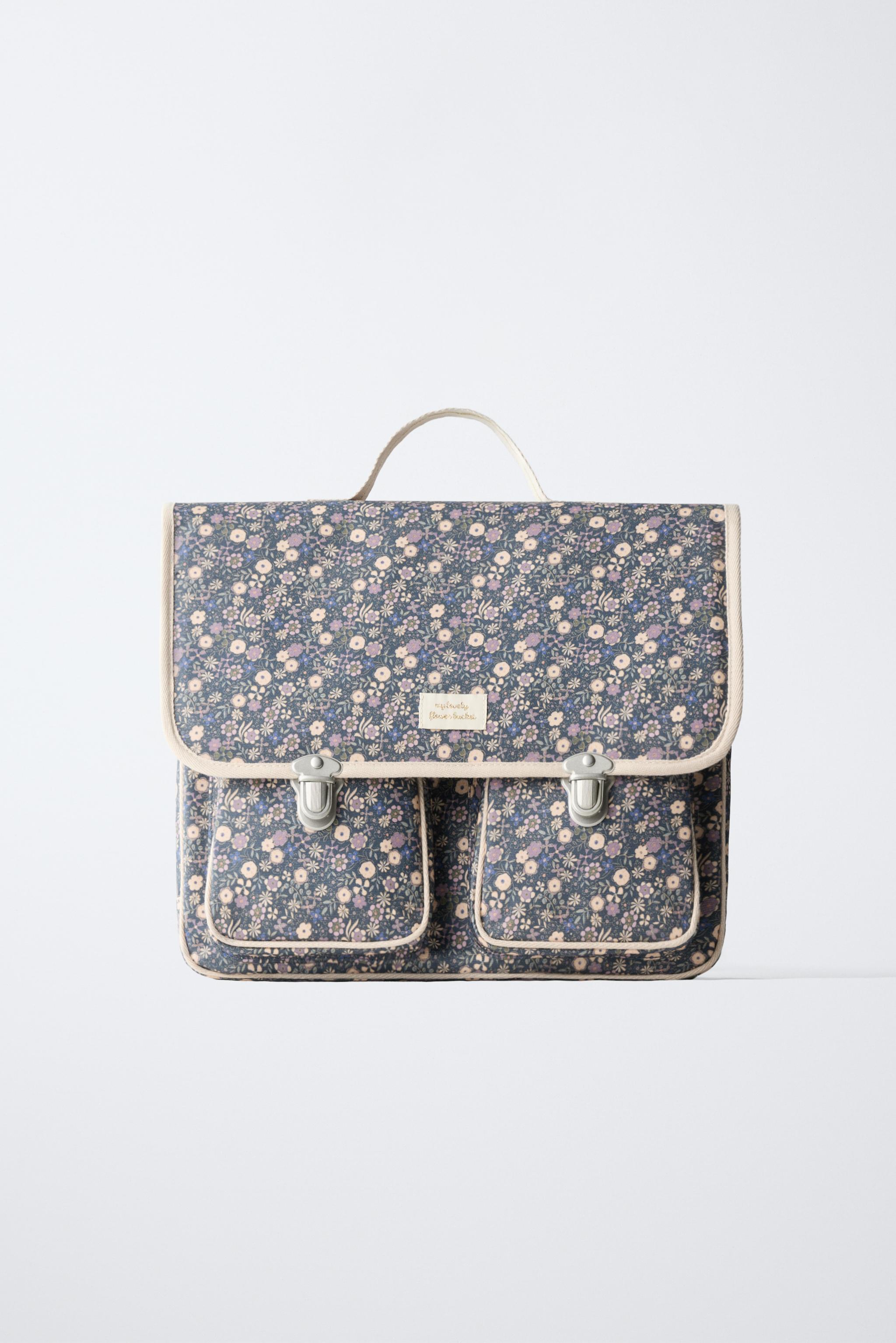 FLORAL SCHOOL SATCHEL