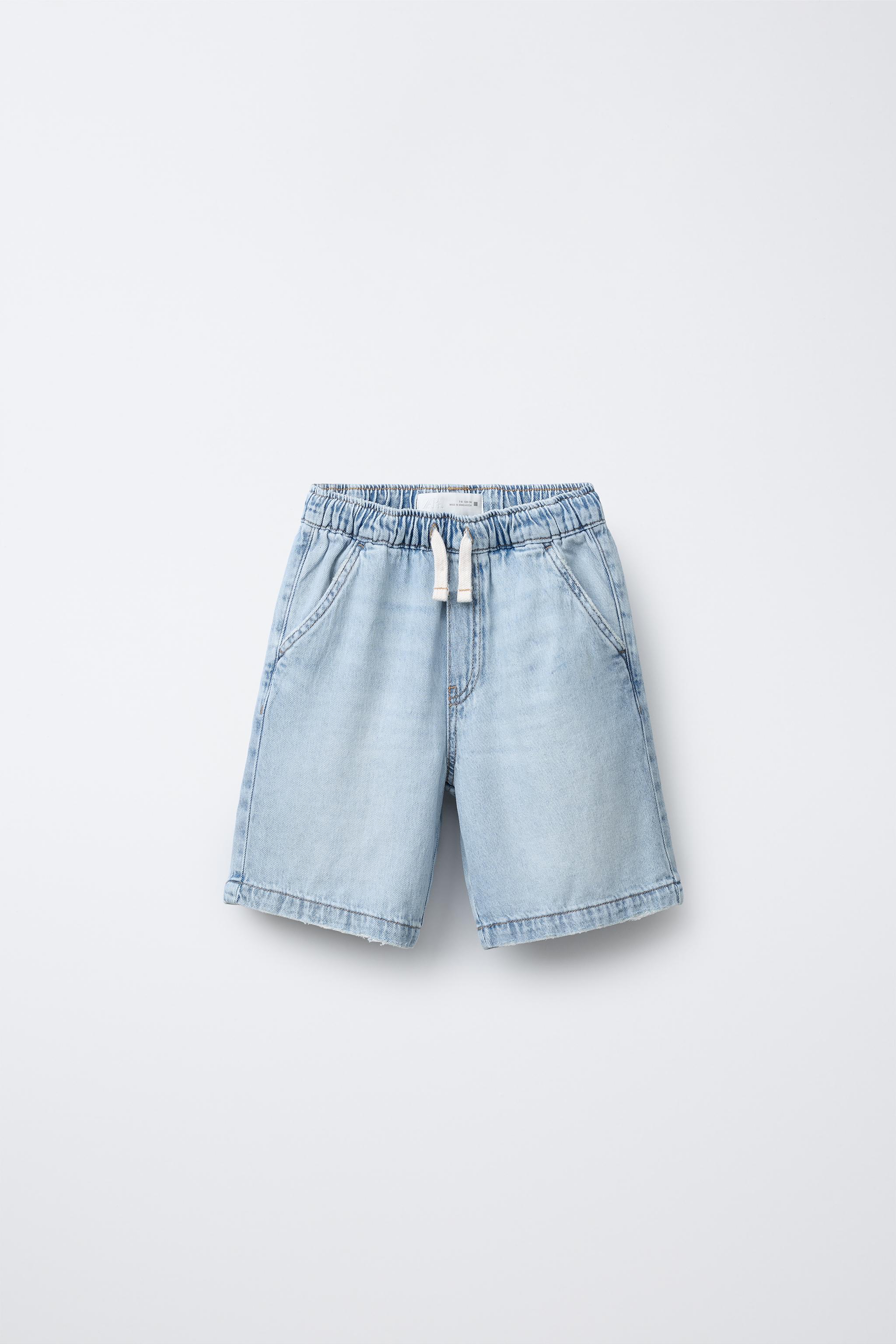 LOOSE DENIM BERMUDA SHORTS