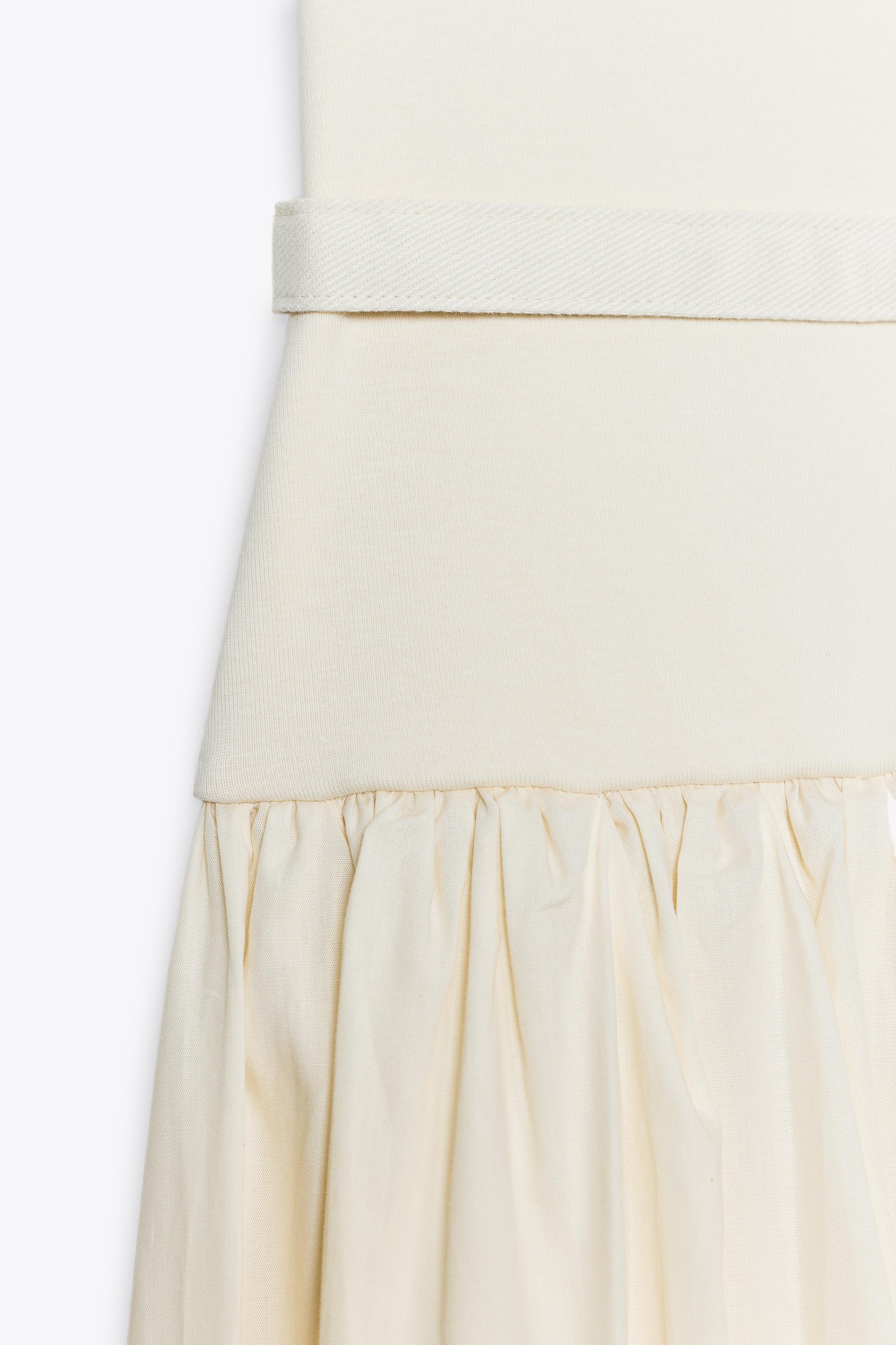 BELTED COMBINATION DRESS