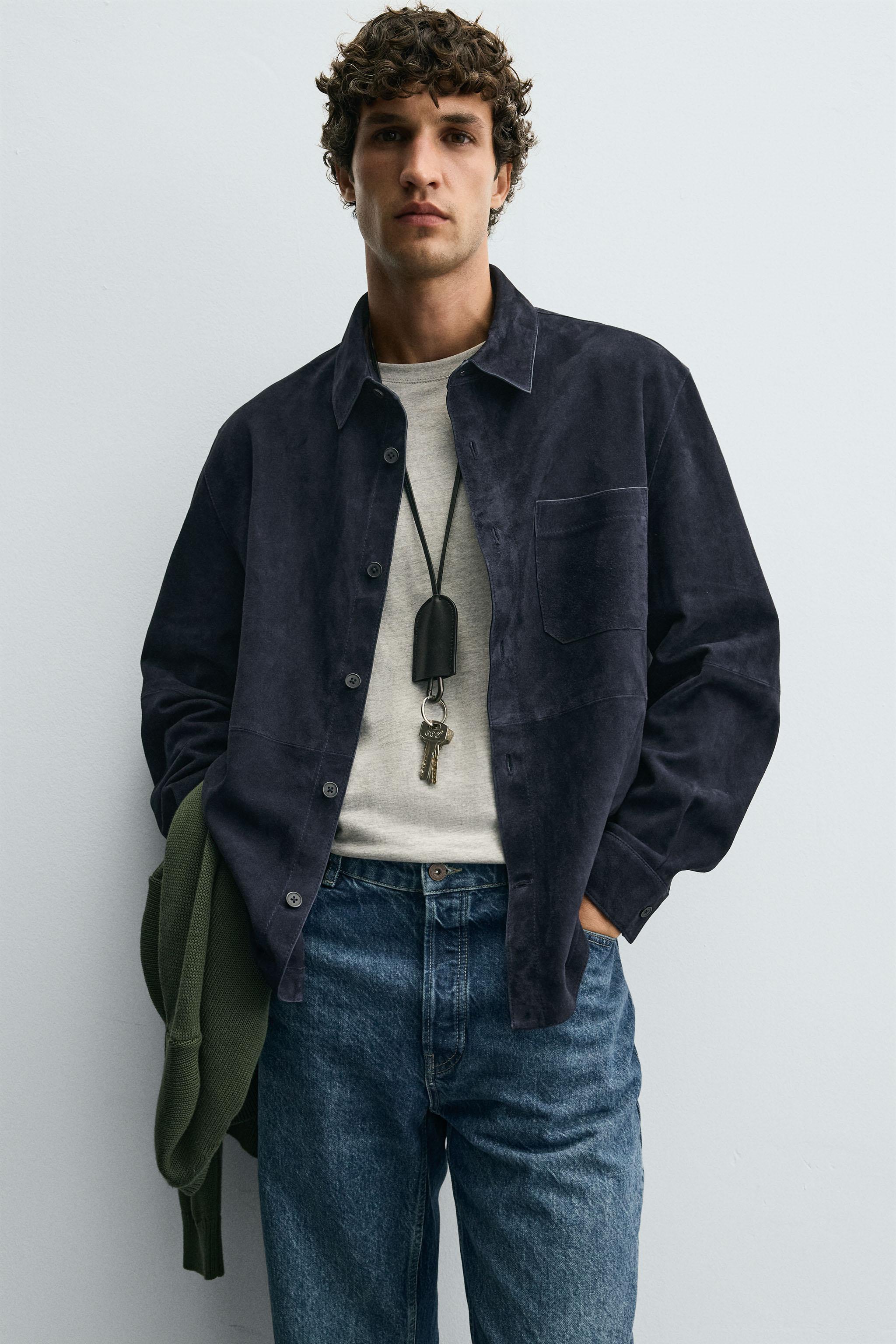 SUEDE LEATHER OVERSHIRT