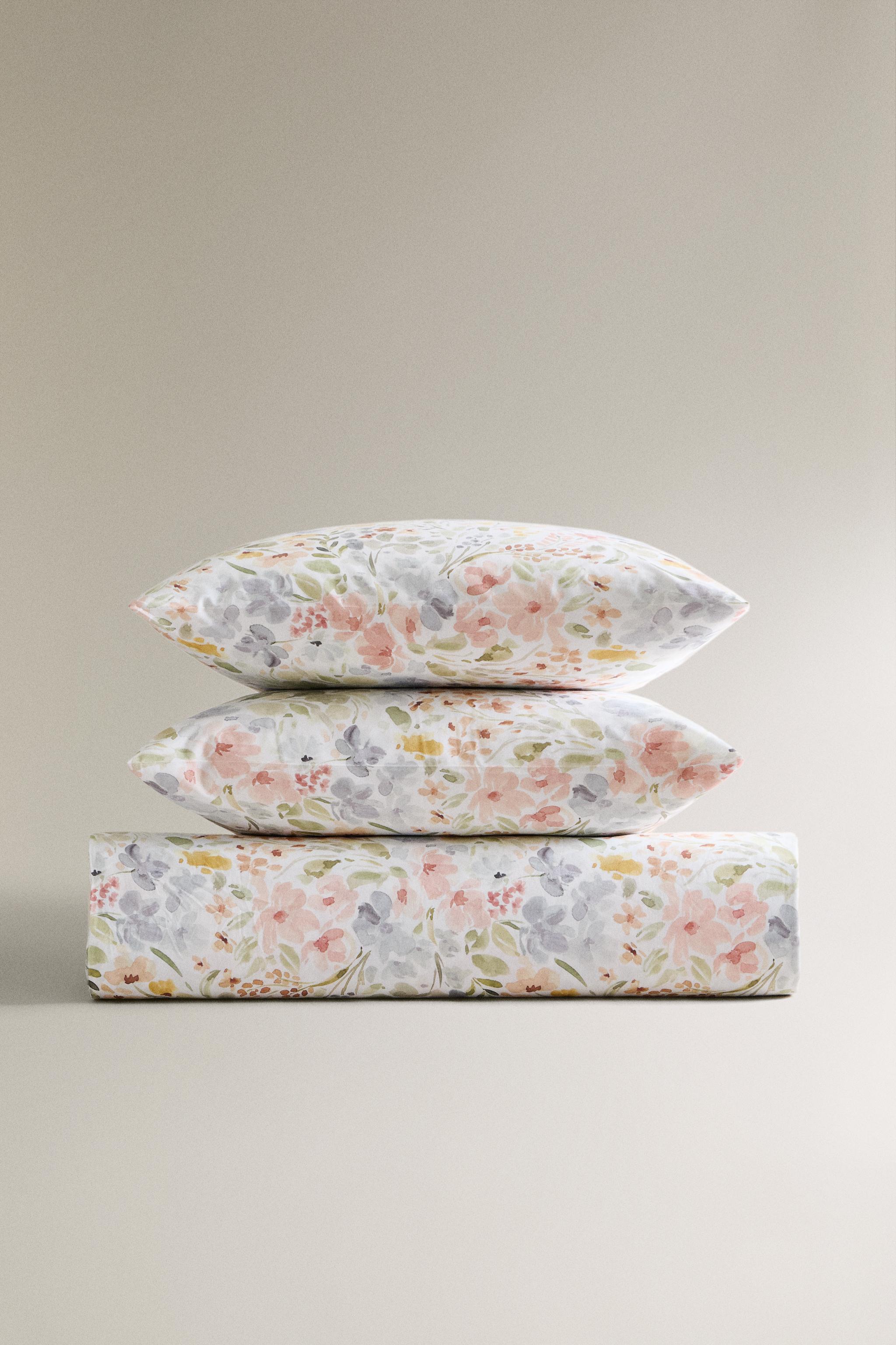 FLORAL PRINT DUVET COVER