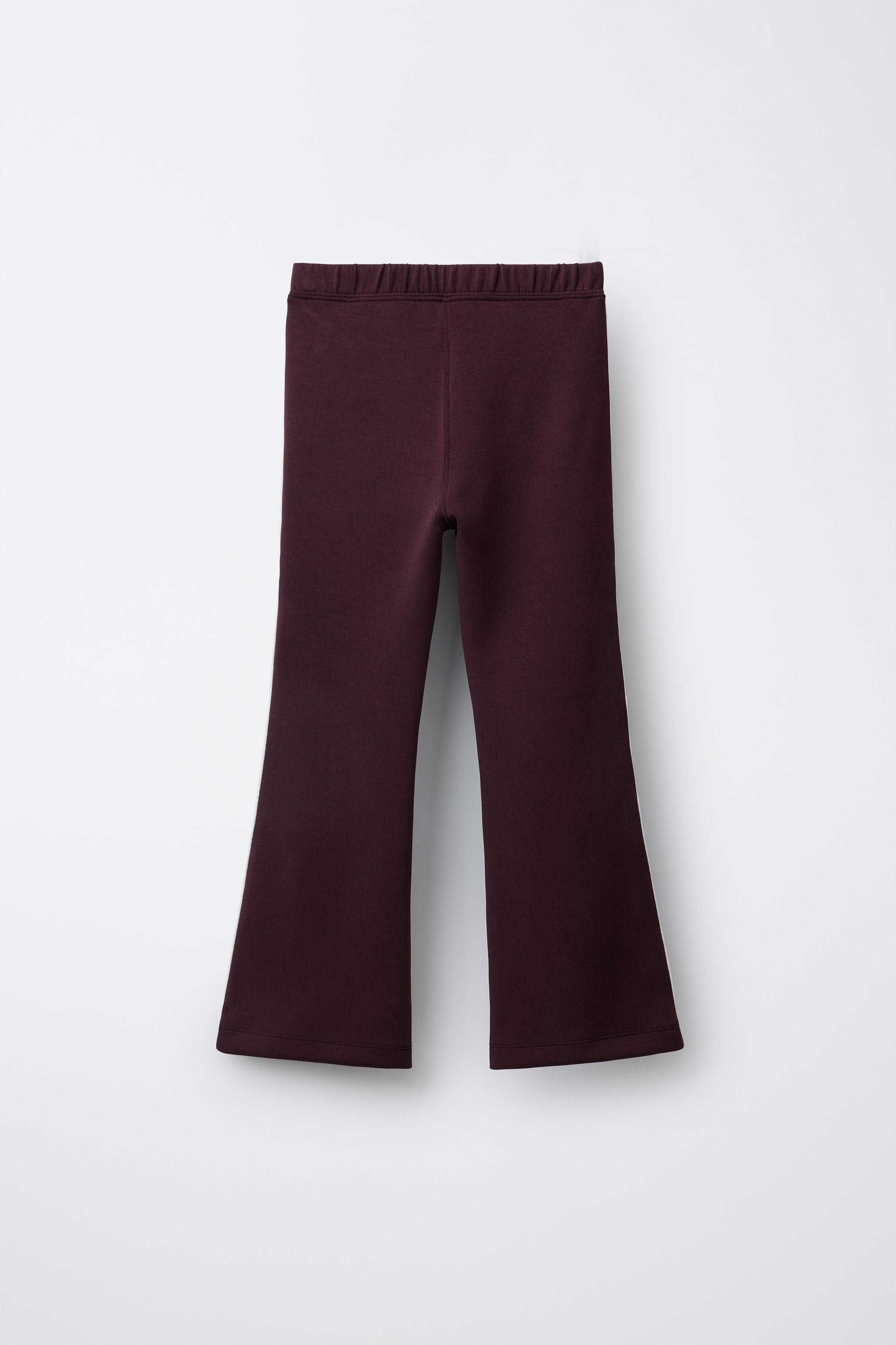 FLARE PANTS WITH MODAL CONTRAST PIPING
