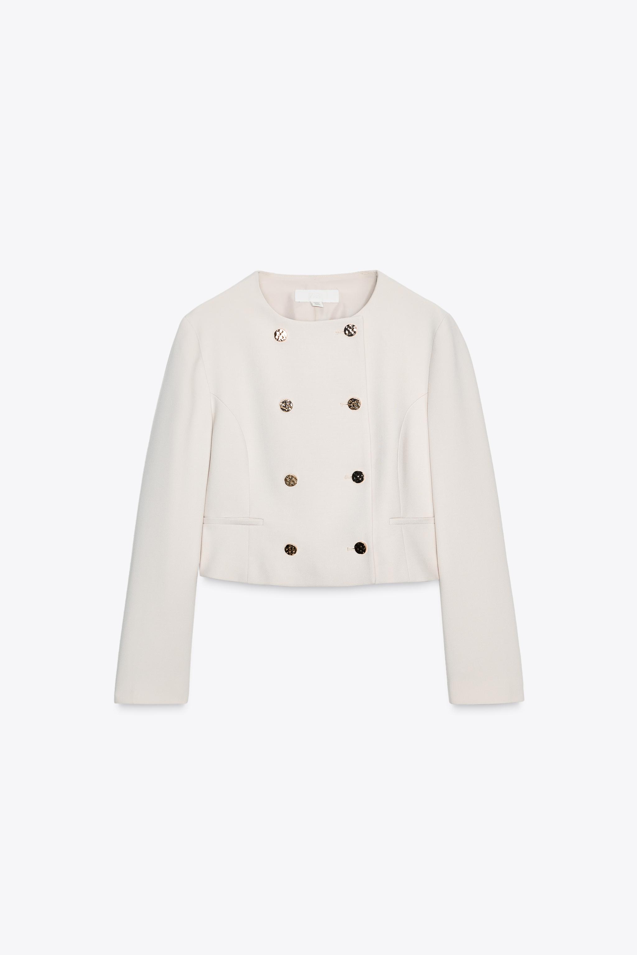 DOUBLE BREASTED SHORT BLAZER