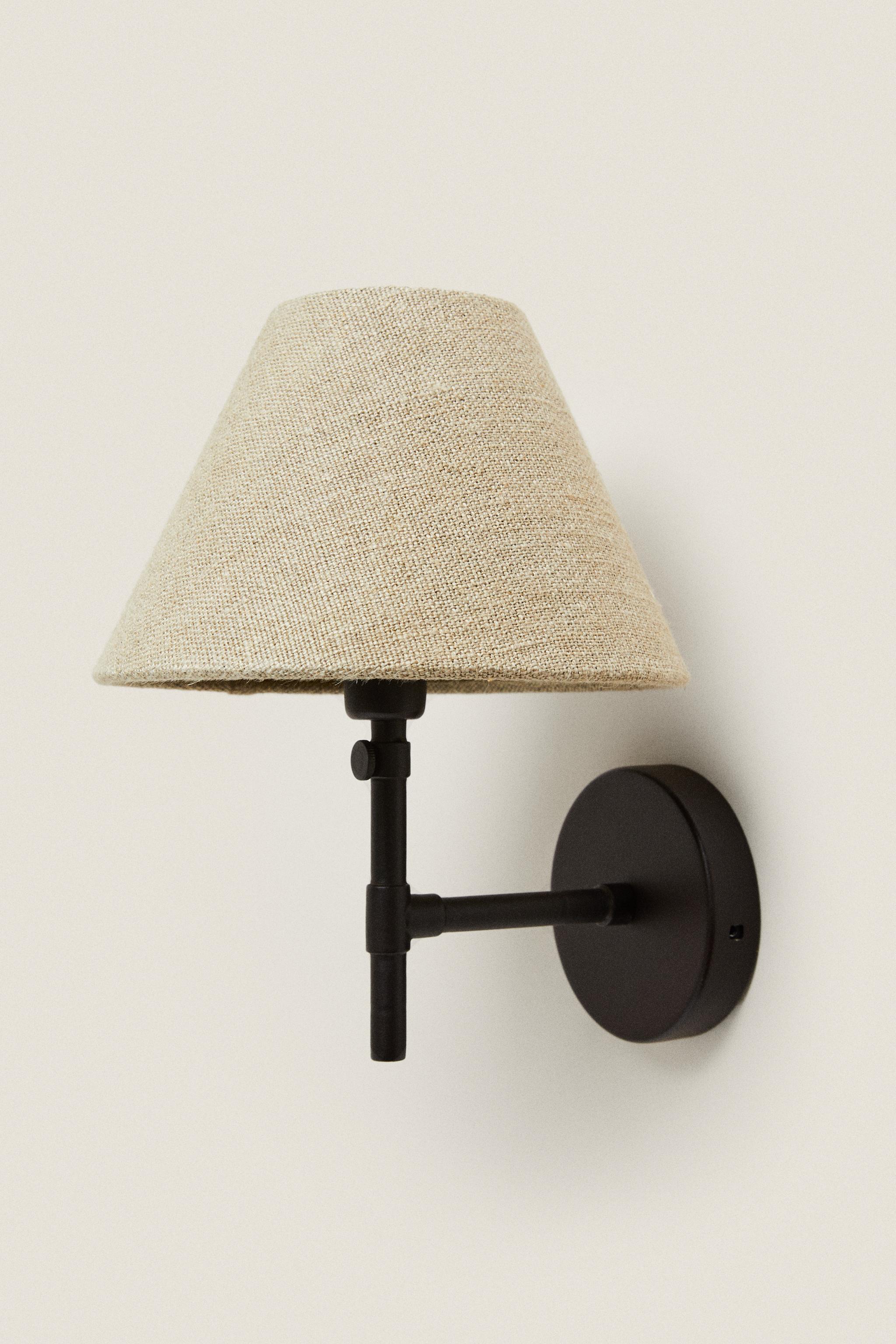 LAMP | LINEN LAMPSHADE WALL SCONCE