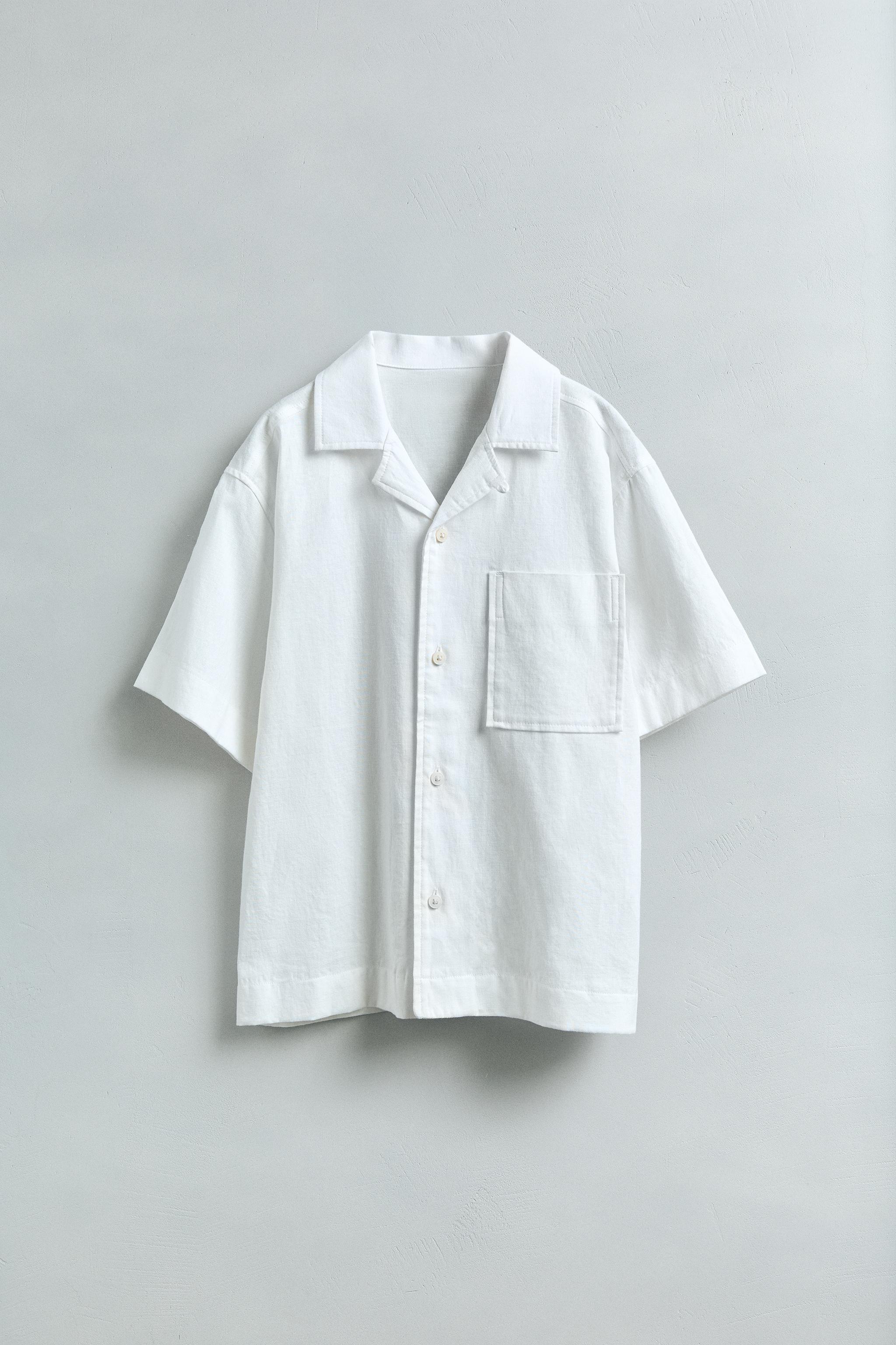 COTTON LINEN BLEND SHIRT
