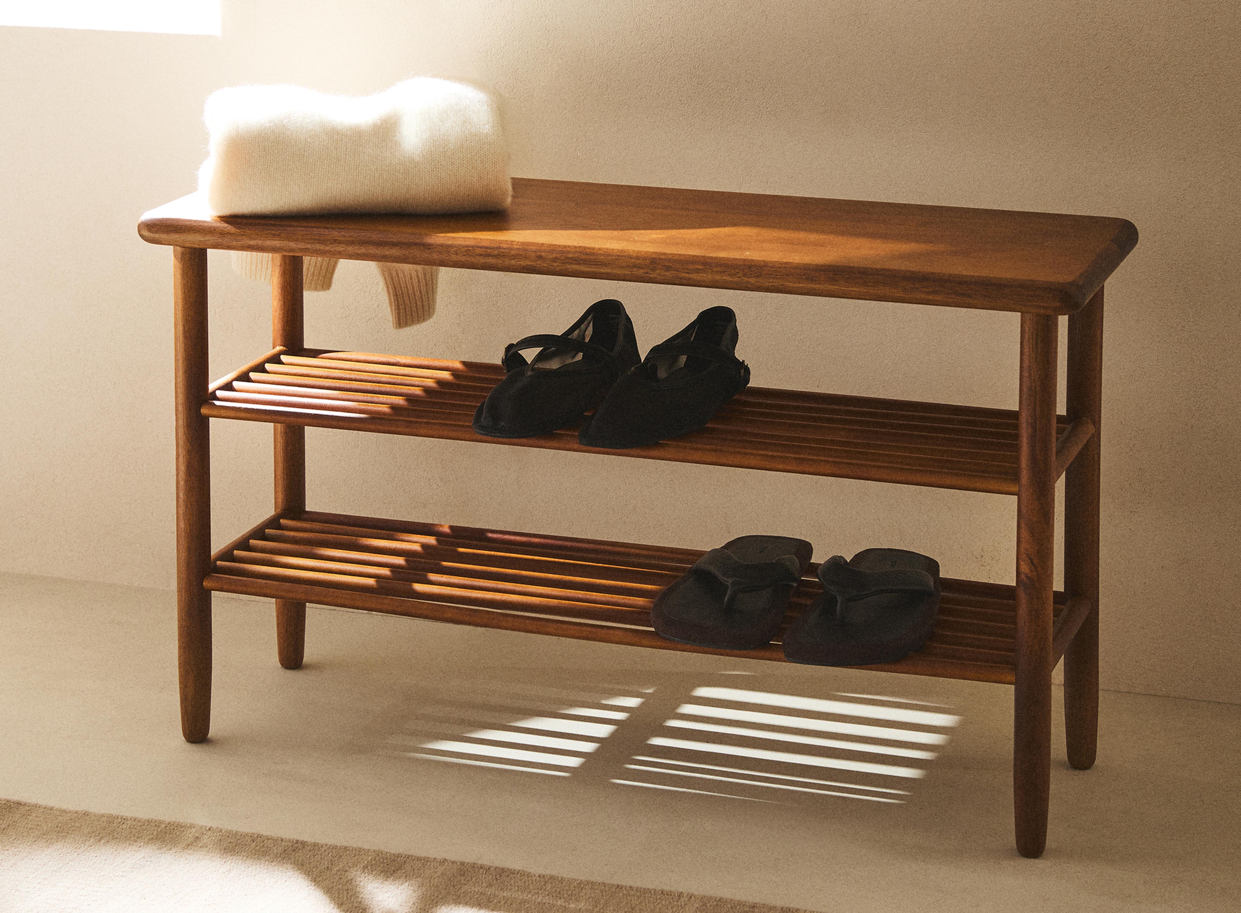 ACACIA SHOE RACK BENCH