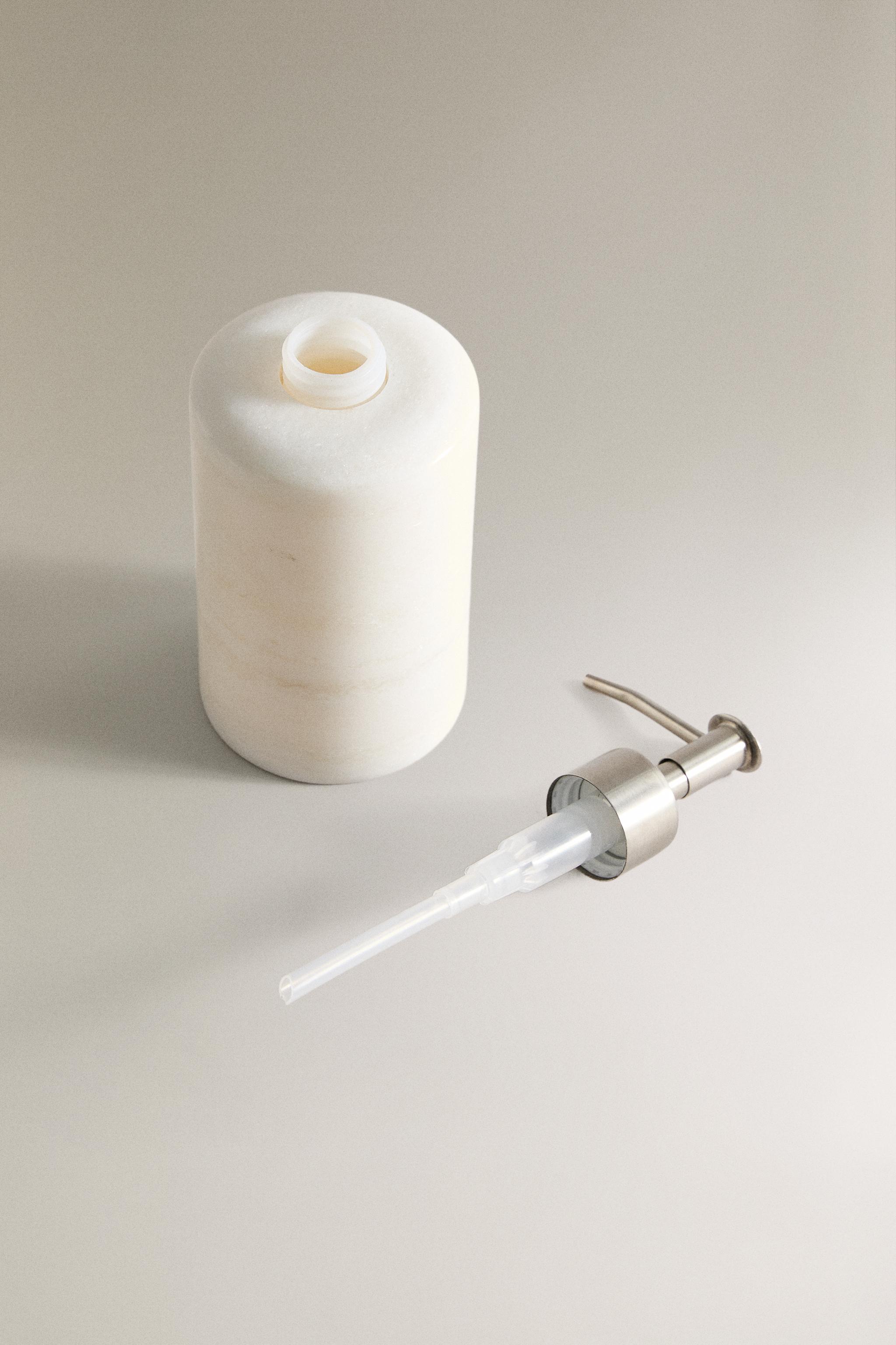 WHITE MARBLE SOAP DISPENSER