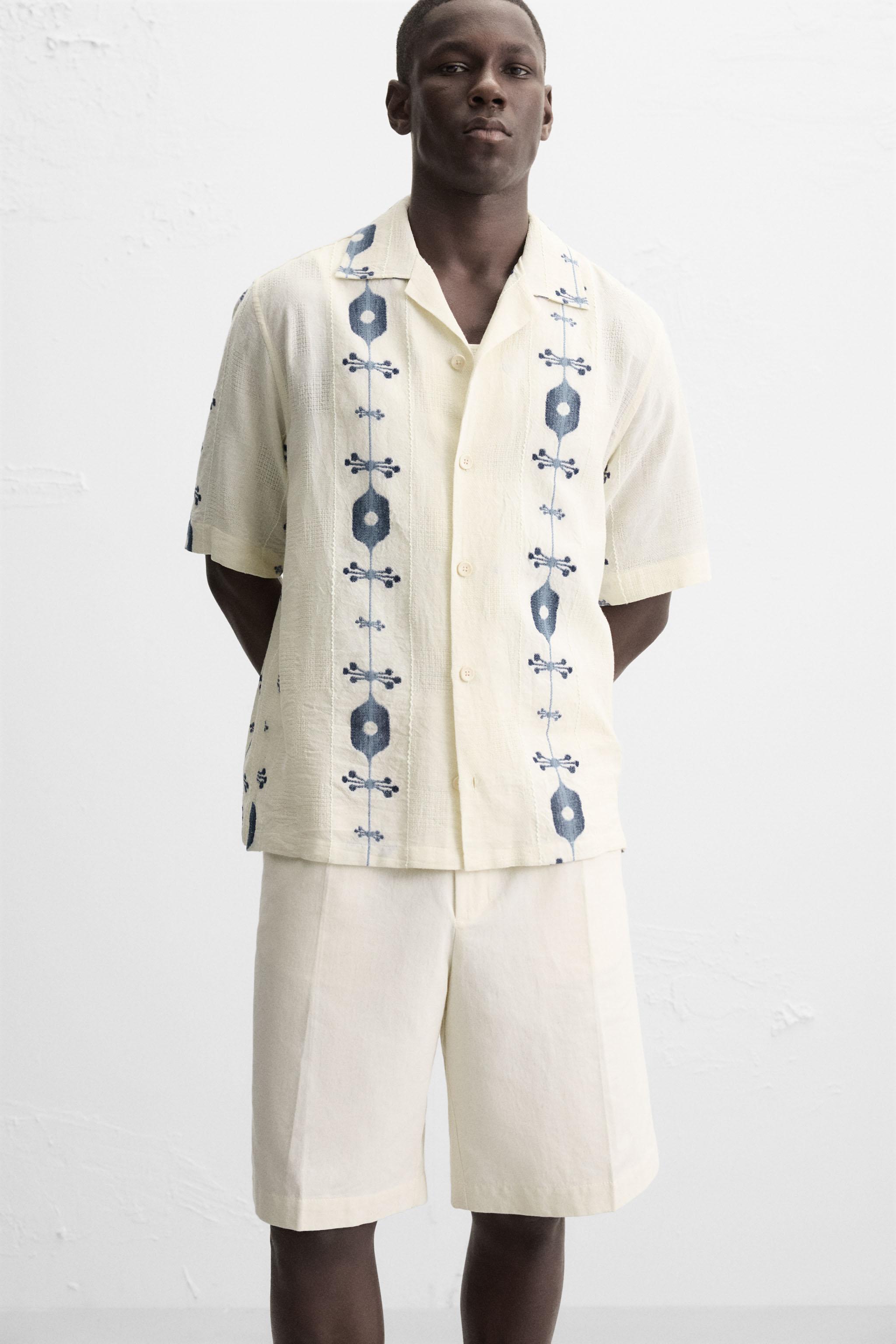 CONTRAST JACQUARD SHIRT