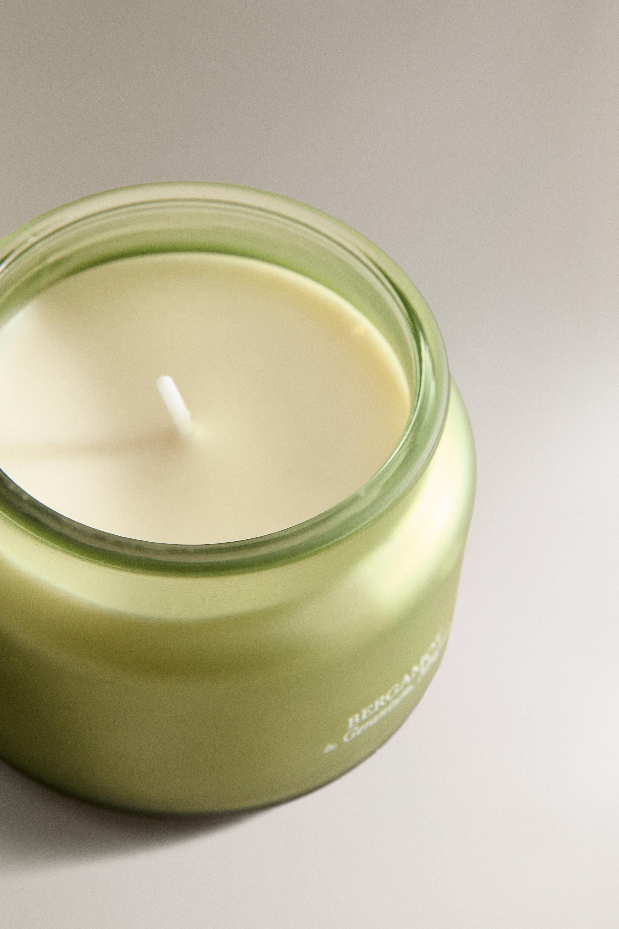 (240 G) BERGAMOT & GERANIUM, MUGUET SCENTED CANDLE