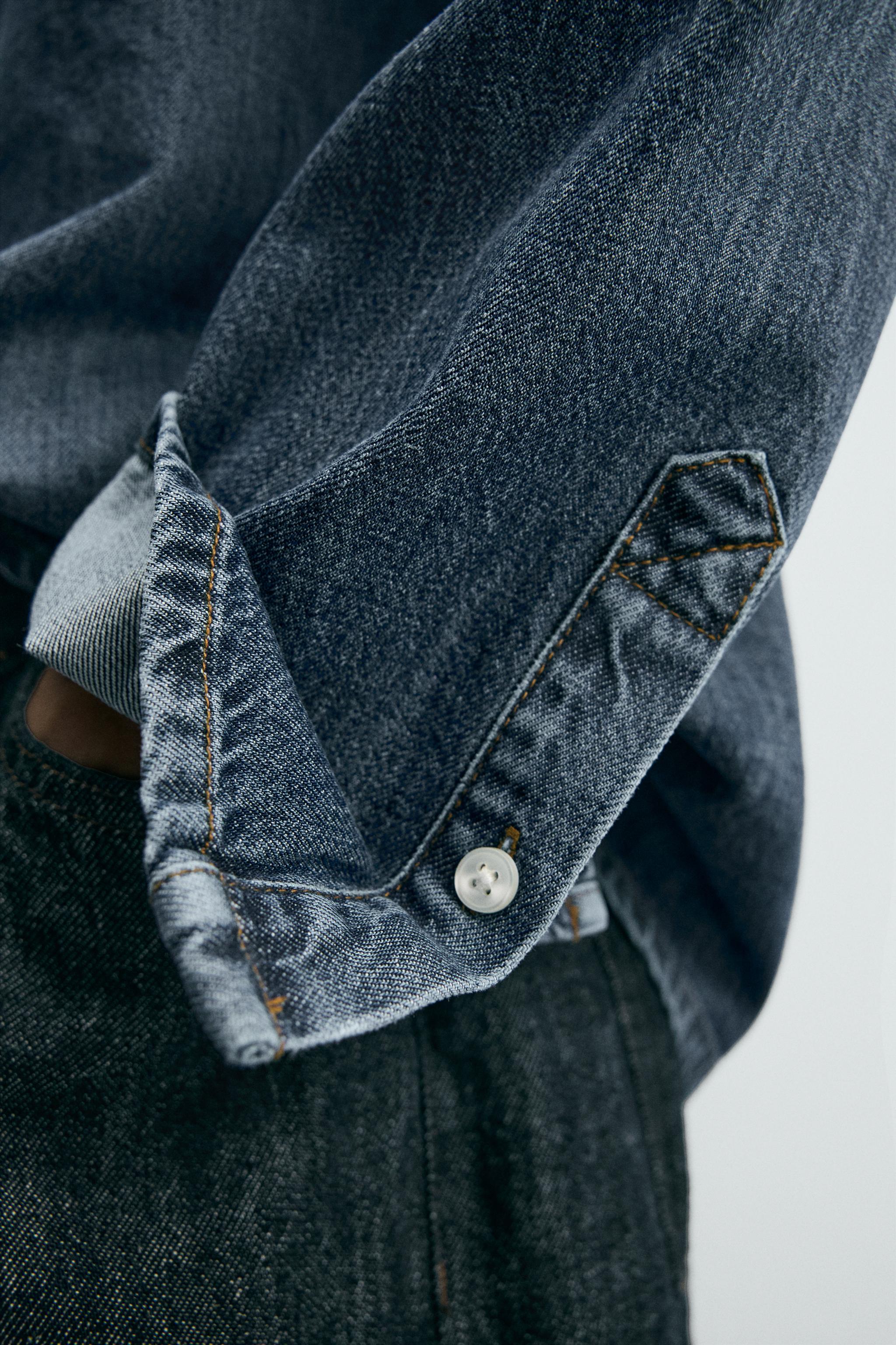 WASHED DENIM OVERSHIRT