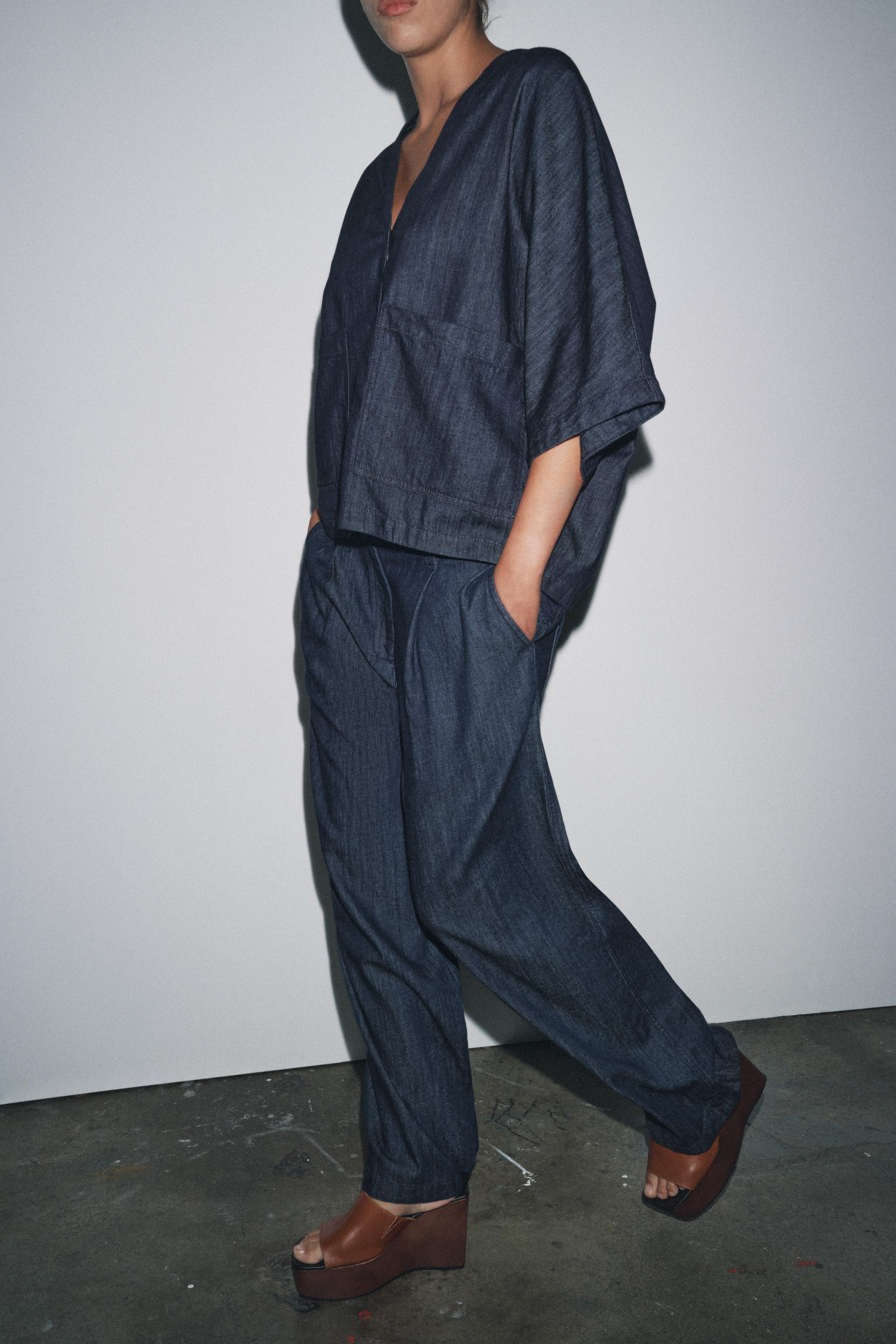 RELAXED DENIM SHIRT ZW COLLECTION