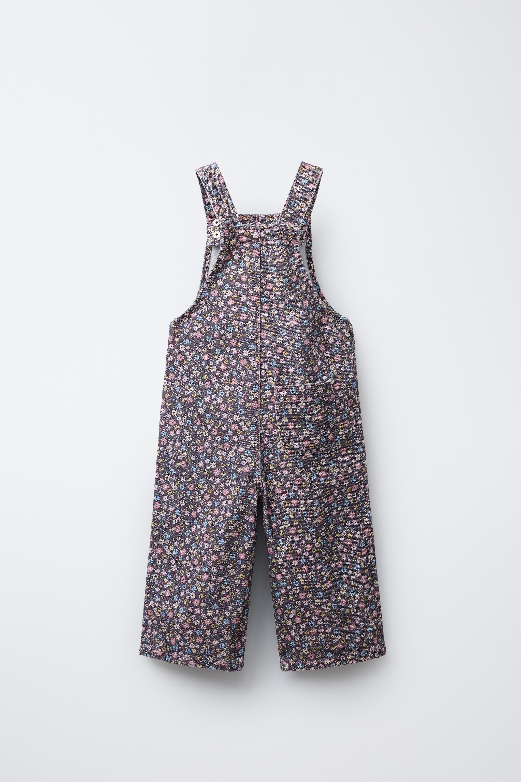 FLORAL PRINT OVERALLS