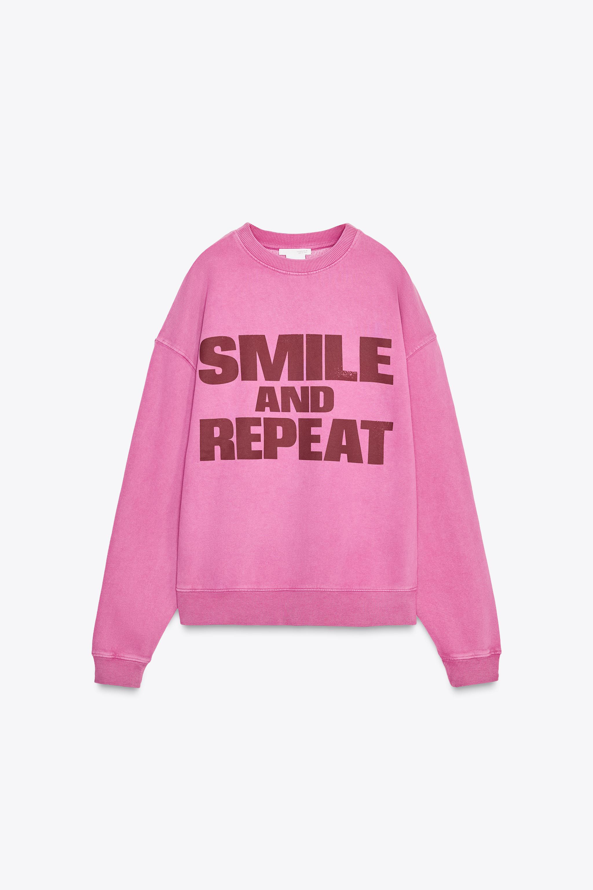 SMILEY® WASHED EFFECT SWEATSHIRT