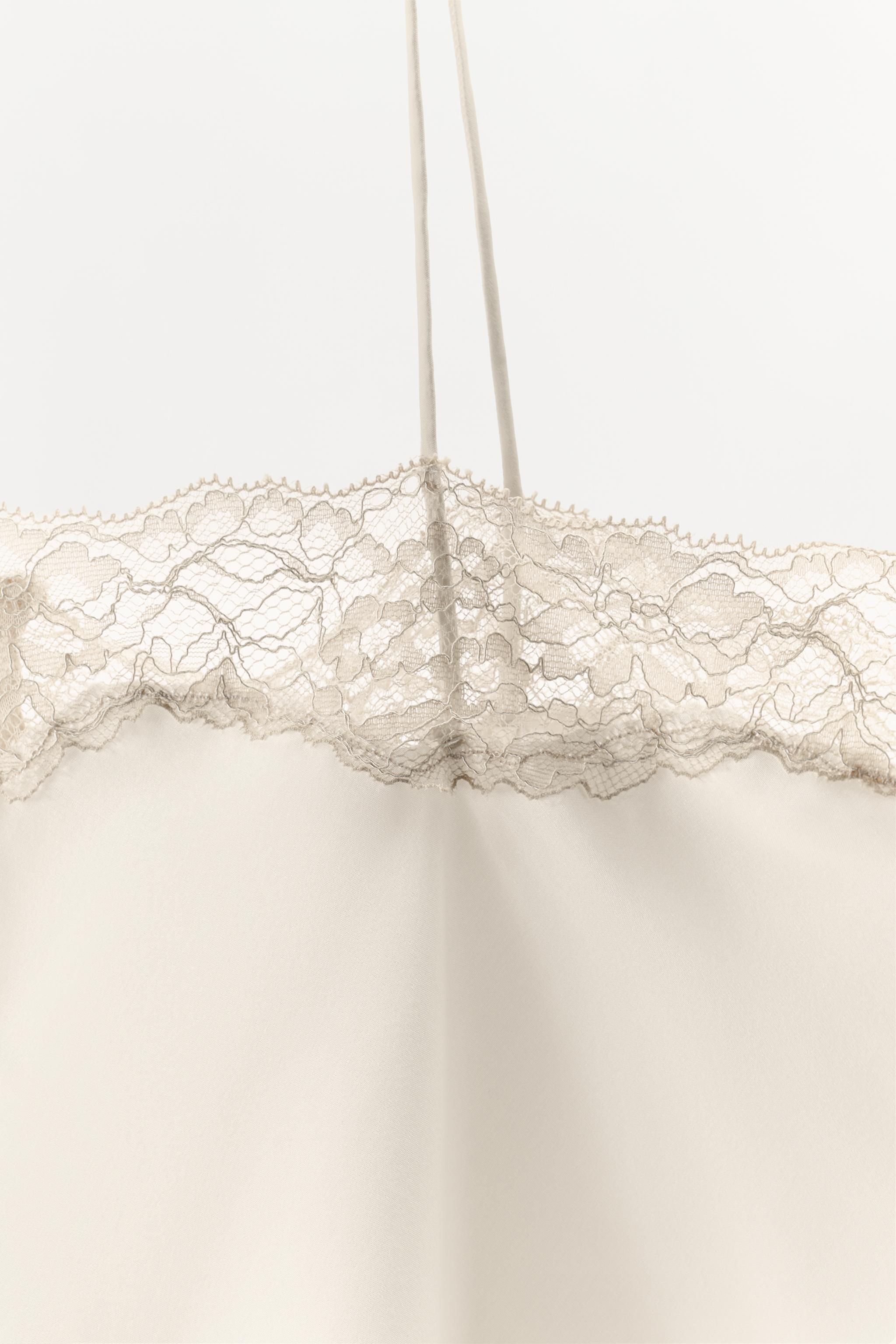 SILK LACE CAMISOLE TOP