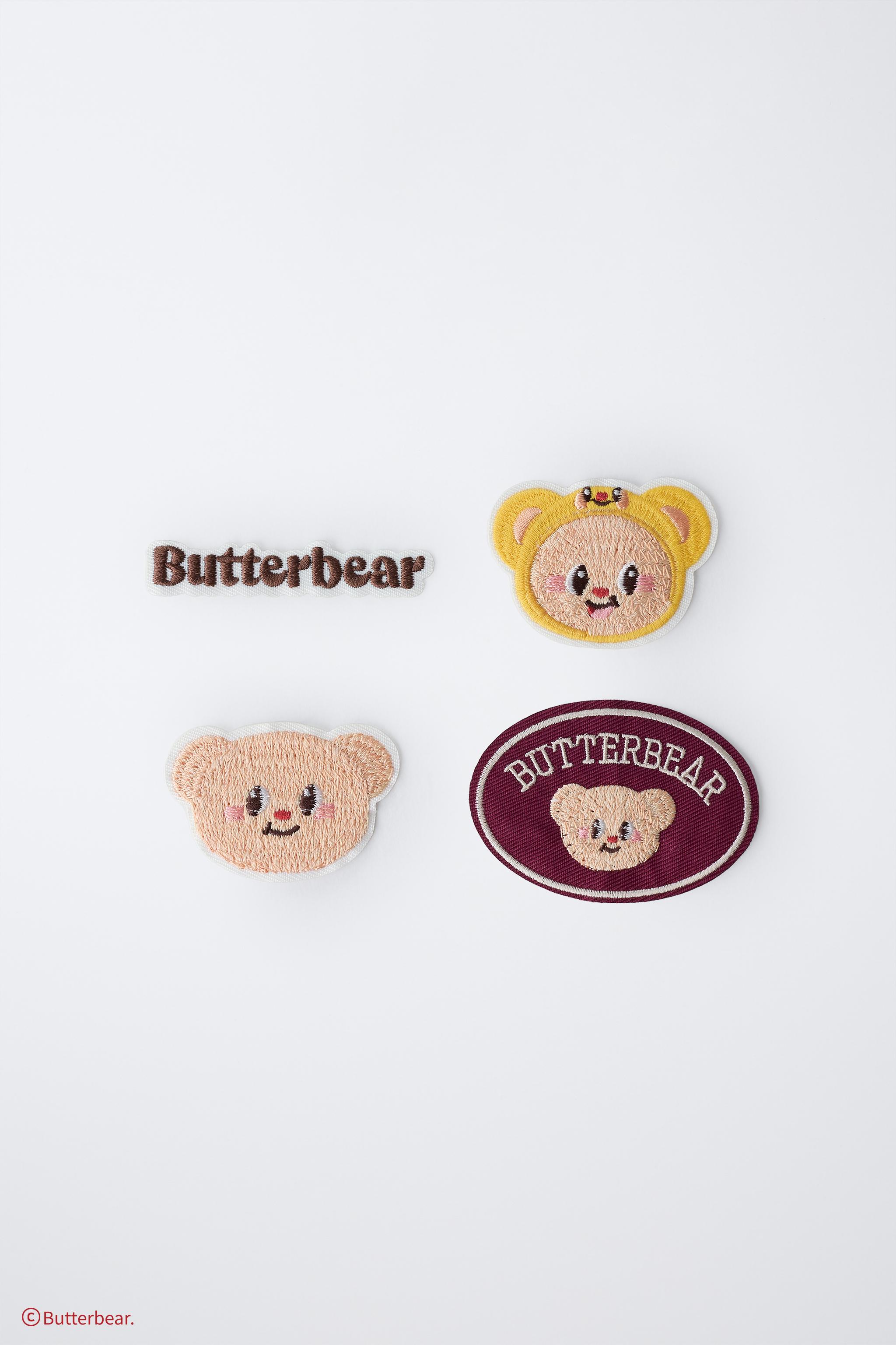 BUTTERBEAR © FOUR-PACK OF PATCHES