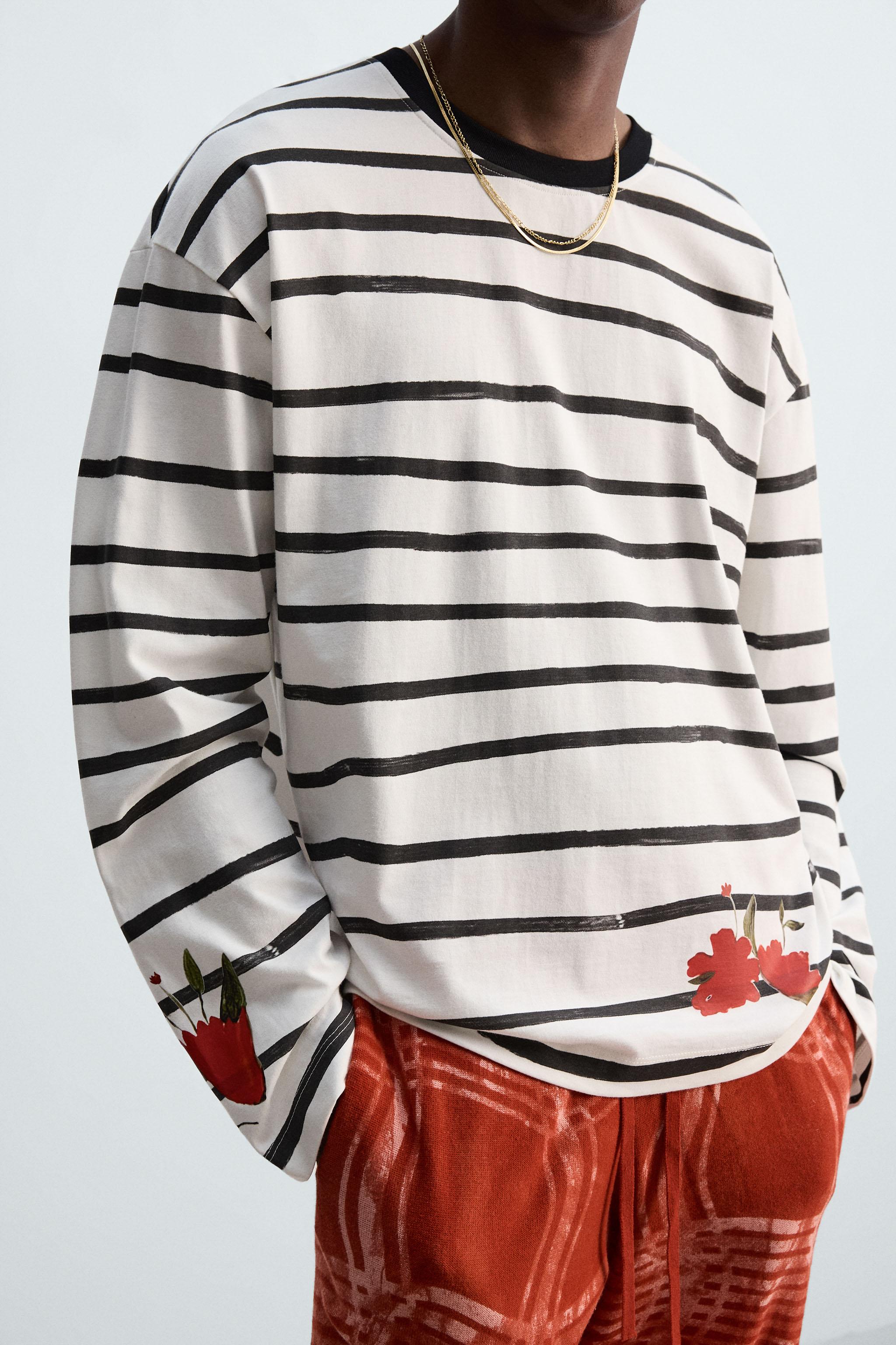 PRINTED STRIPED T-SHIRT © OTIS KWAME KYE QUAICOE