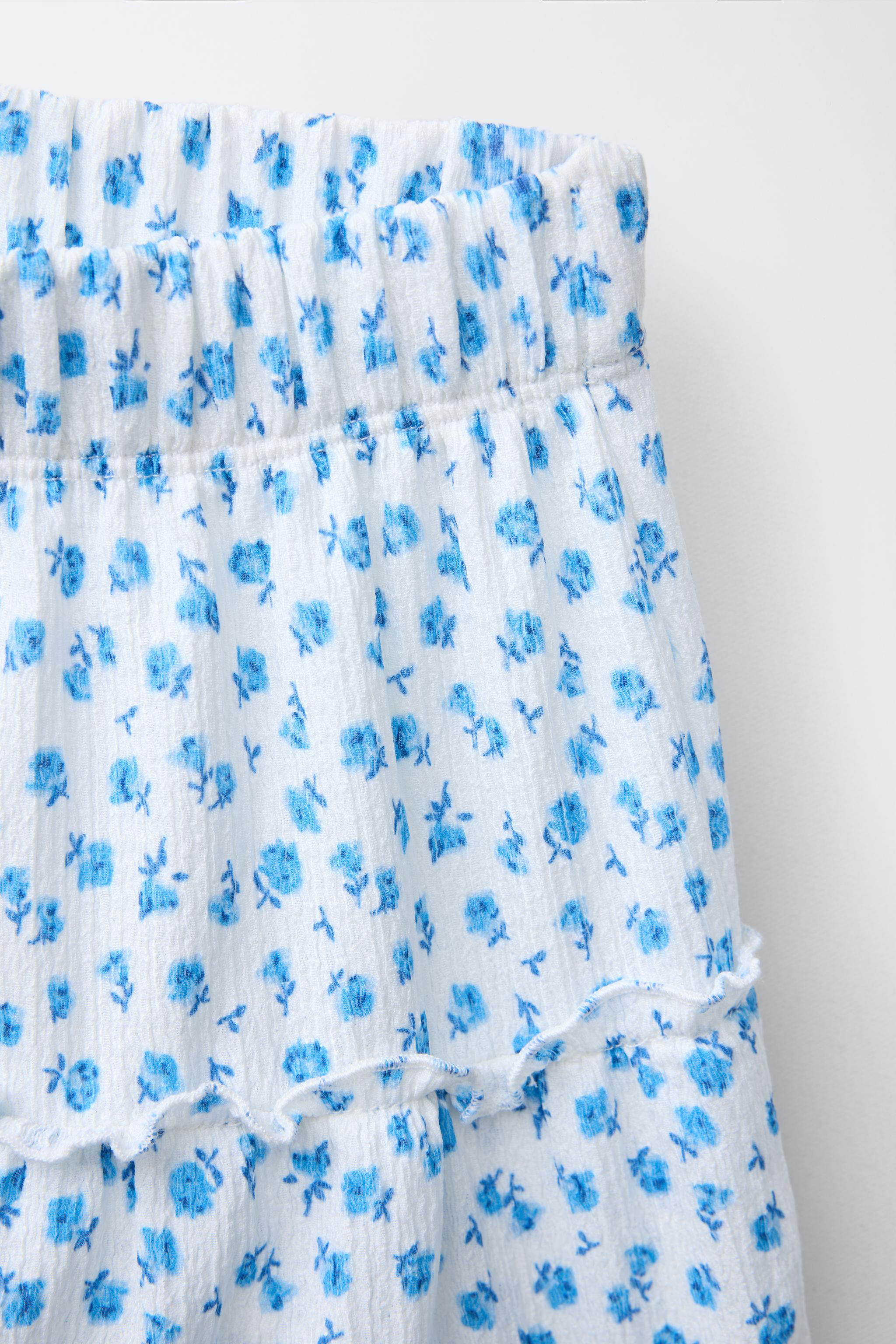 TEXTURED PRINT SKORT